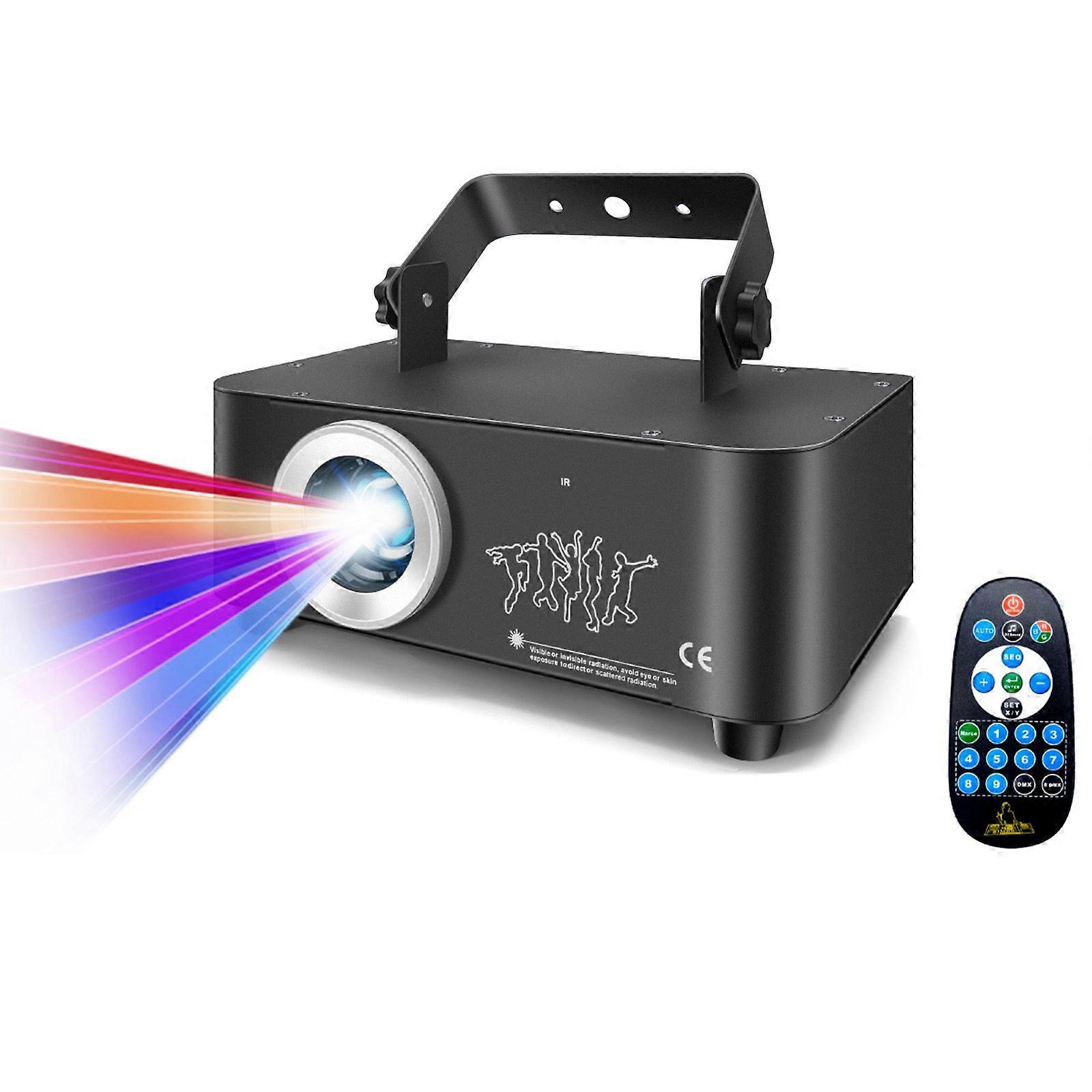3D Animation Show RGB Party Light DJ Stage Lighting Disco KTV Wedding Light Decorative Lamp with Remote Control DMX 512 Control Sound Activated Auto R