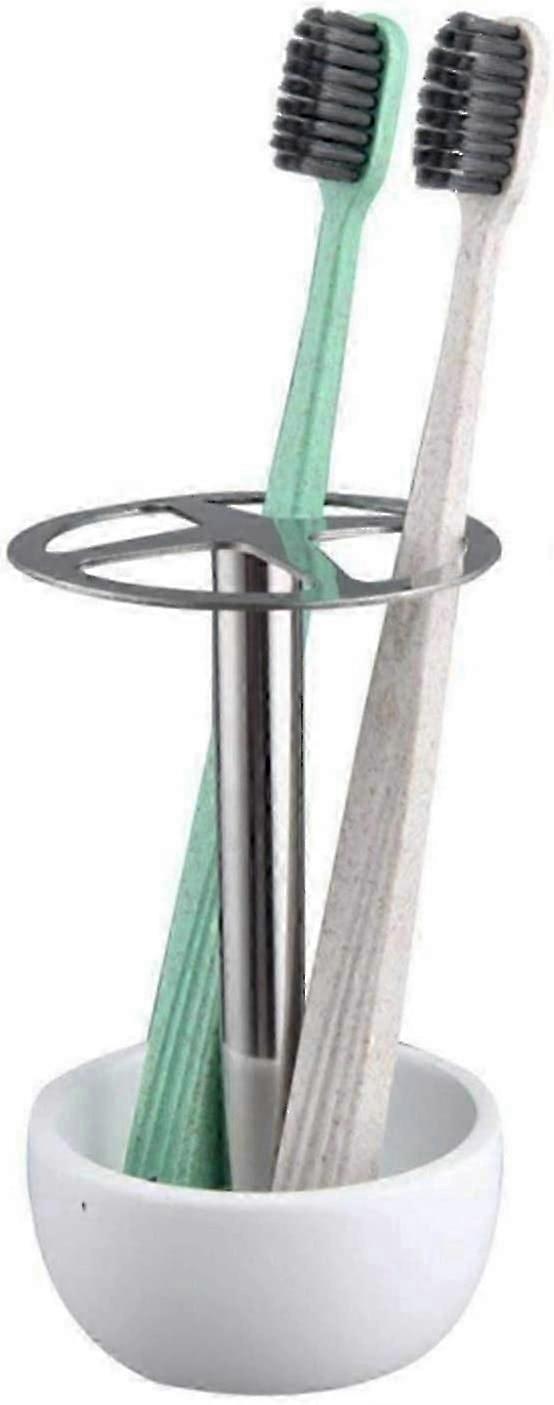 Toothbrush Holder Stand, Multi-Functional Toothbrush Holder for Bathroom Vanity Countertop