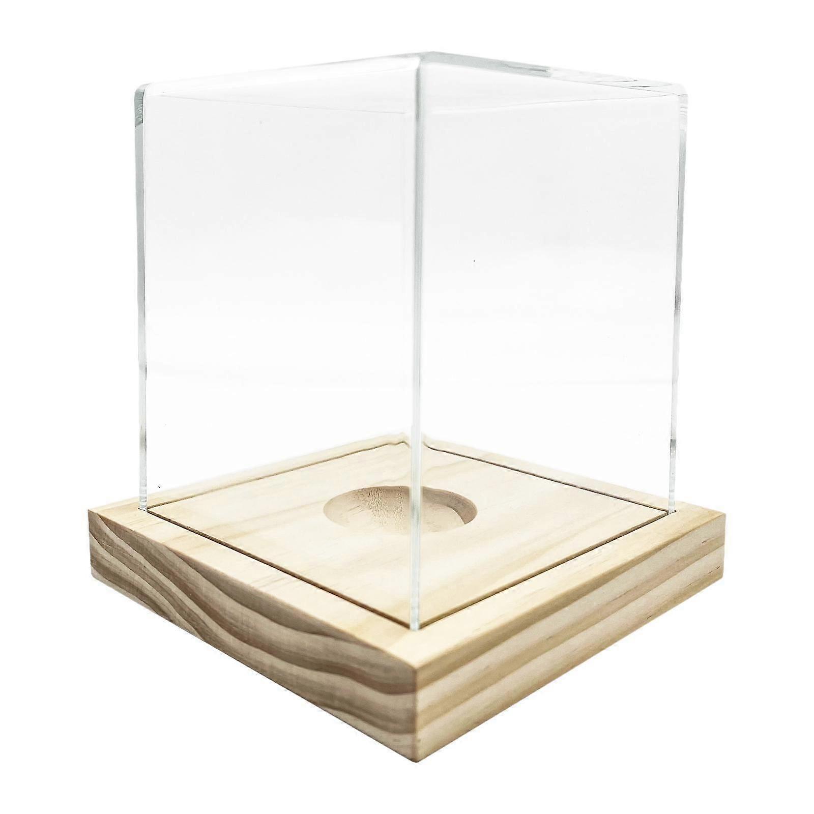 Baseball Display Case Autograph Ball Protector Square Dustproof Storage Case