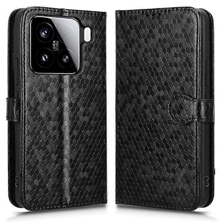 Compatible For Xiaomi 15 Pro Wallet Case Dot Pattern Imprint PU Leather Phone Cover