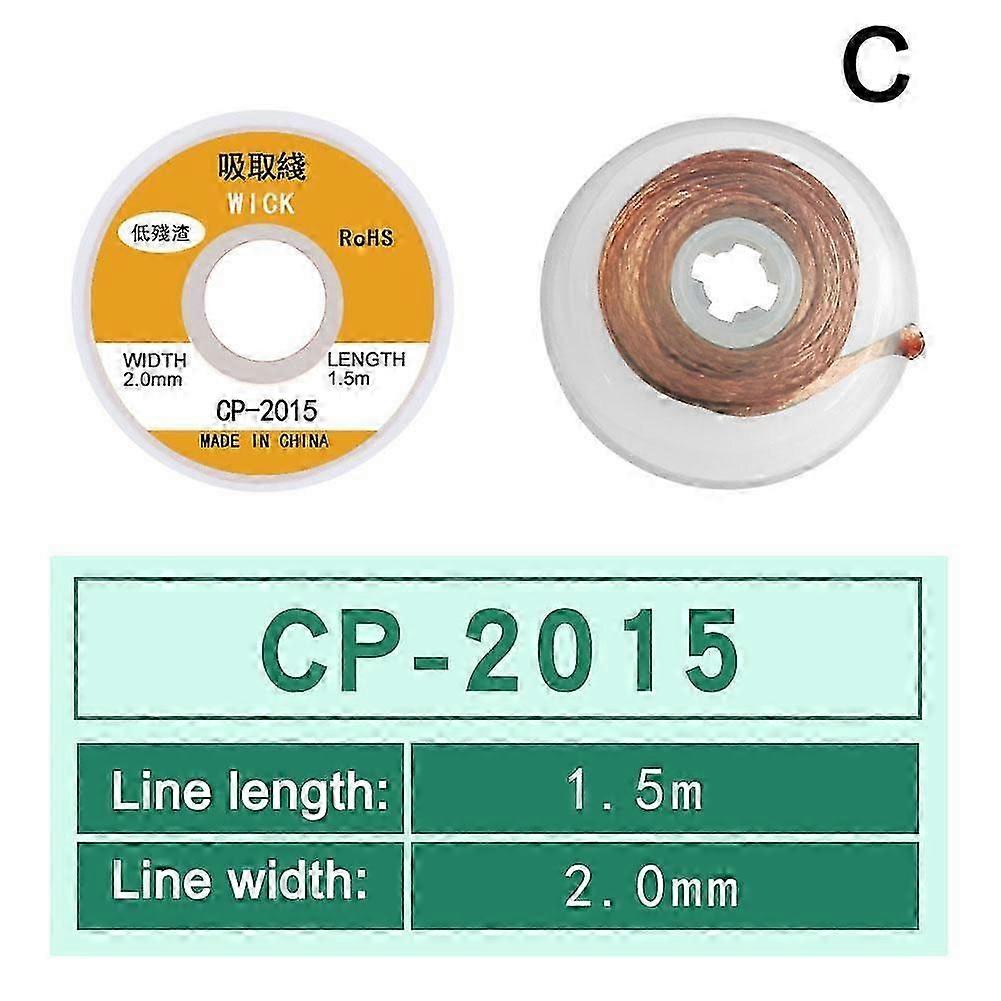 Desoldering Wire Braid Soldering Mesh Welding Parts 1mm 3.5mm Width 2.5mm 3.0mm