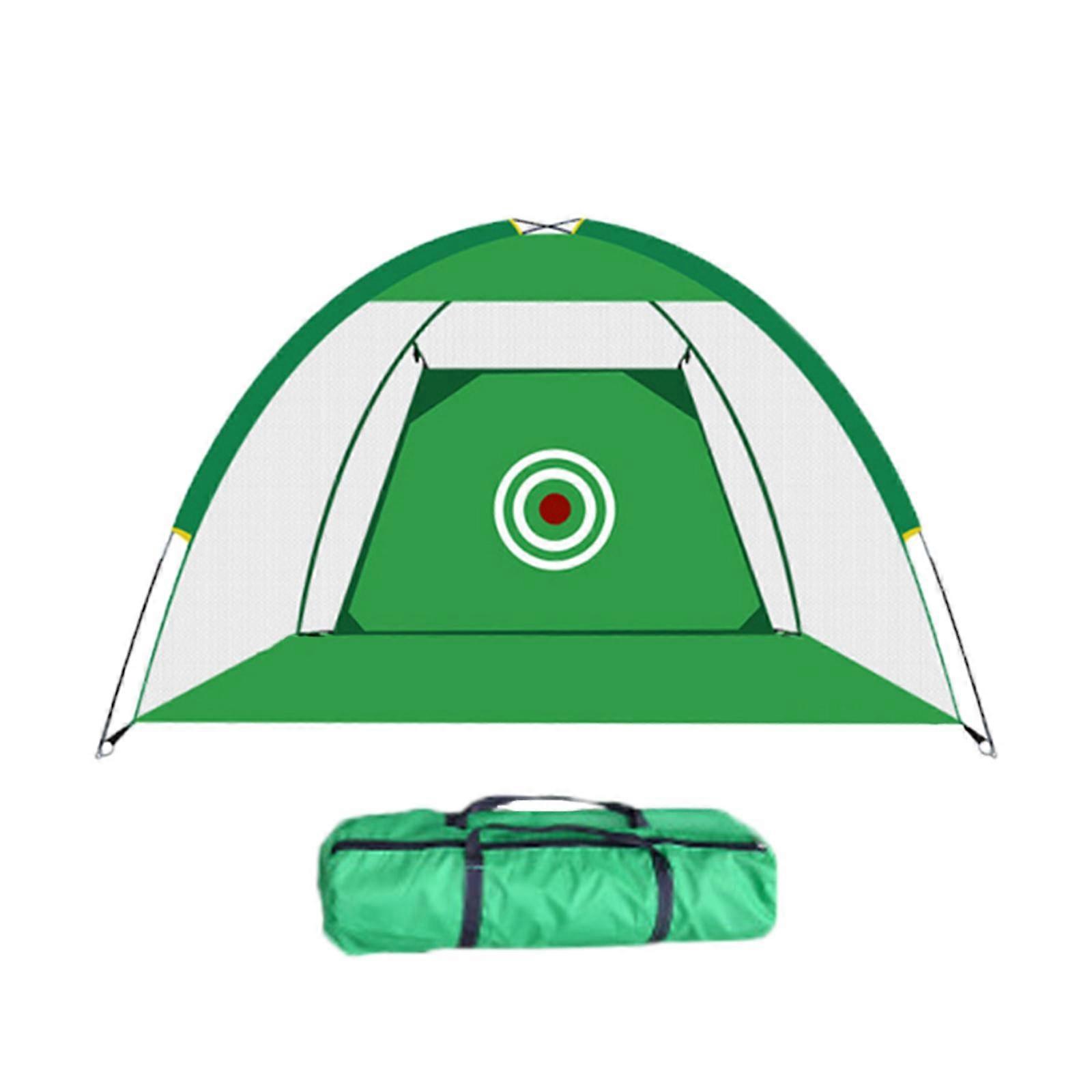 Portable Golf Hitting Cage Practice Nets Training Aid Driving Range Chipping