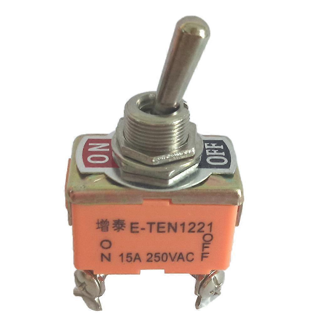Toggle Switch, 250V 15A, 4 Pin Rocker ON/OFF 2 Position