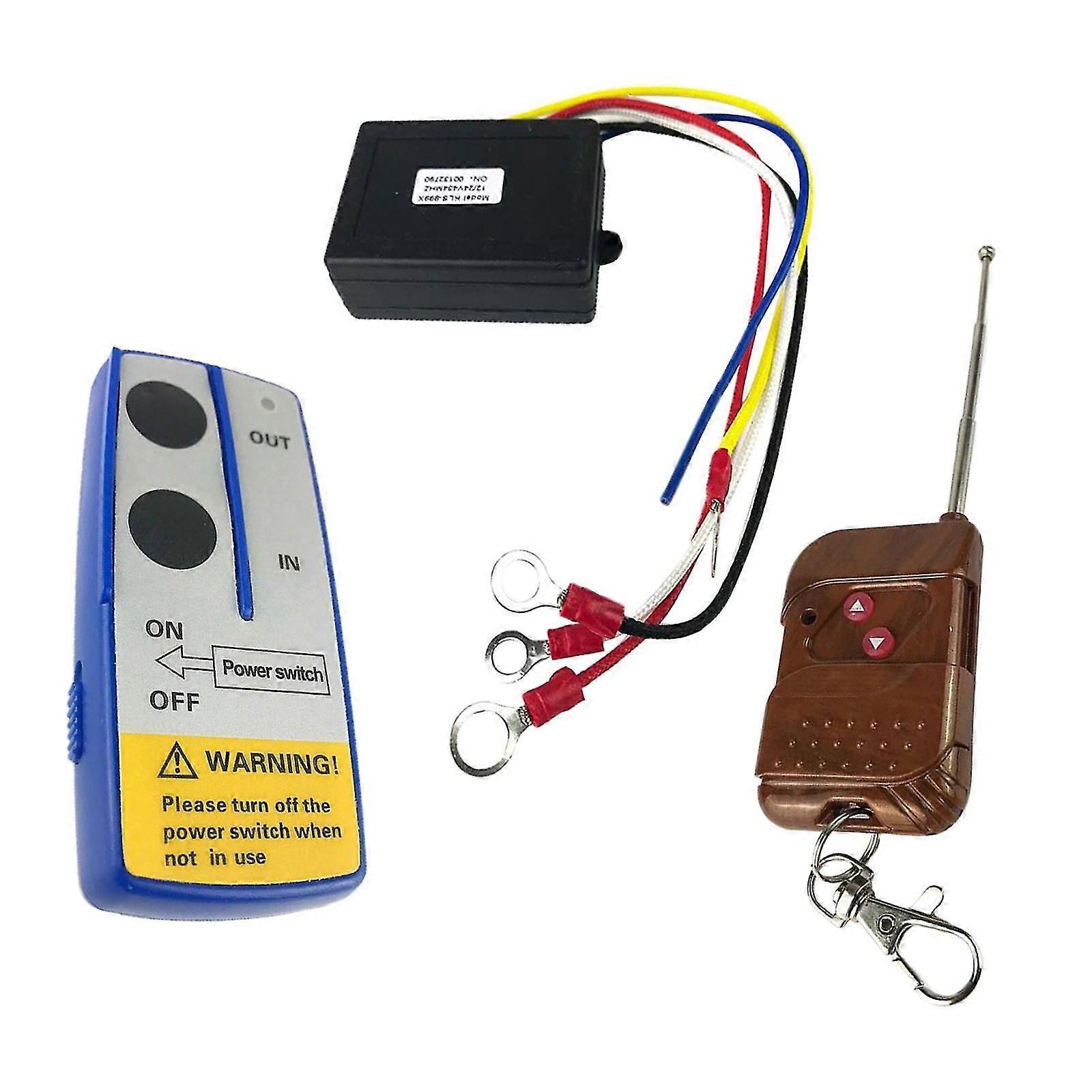 12V 75FT Electric Winch Wireless Remote Control System compatible Truck ATV Winch
