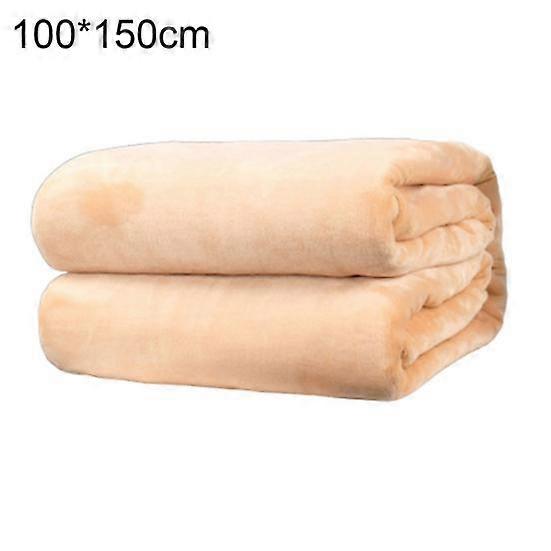 Polyester Soft Warm Solid Color Blanket Sleep Cover Rug for Home Bedroom Bedding