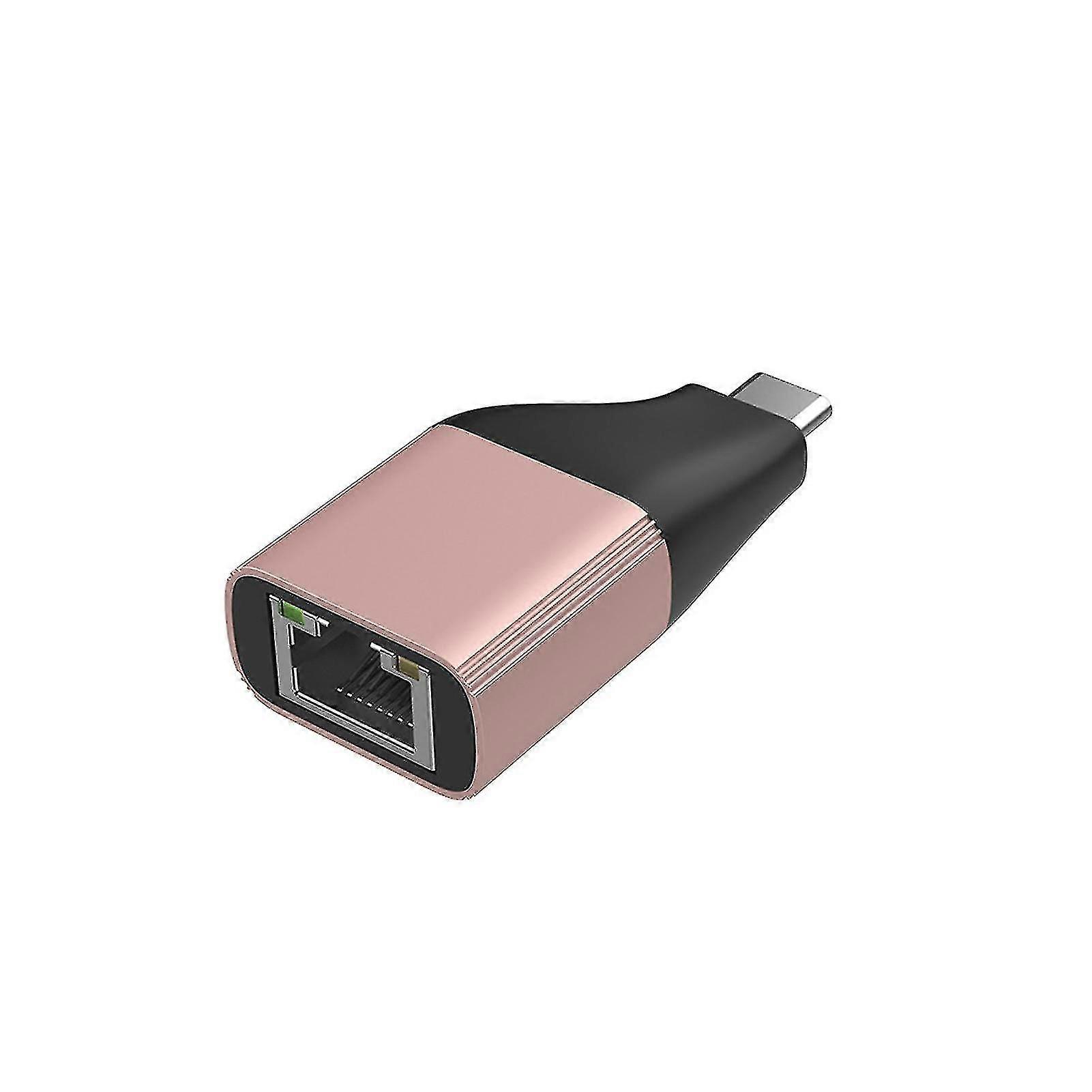 Network Adapter 4k60hz 1000 Mbps Portable Radian Design Stable Transmission Compact Usb C To Rj45 Gigabit Ethernet Adapter Office Accessory