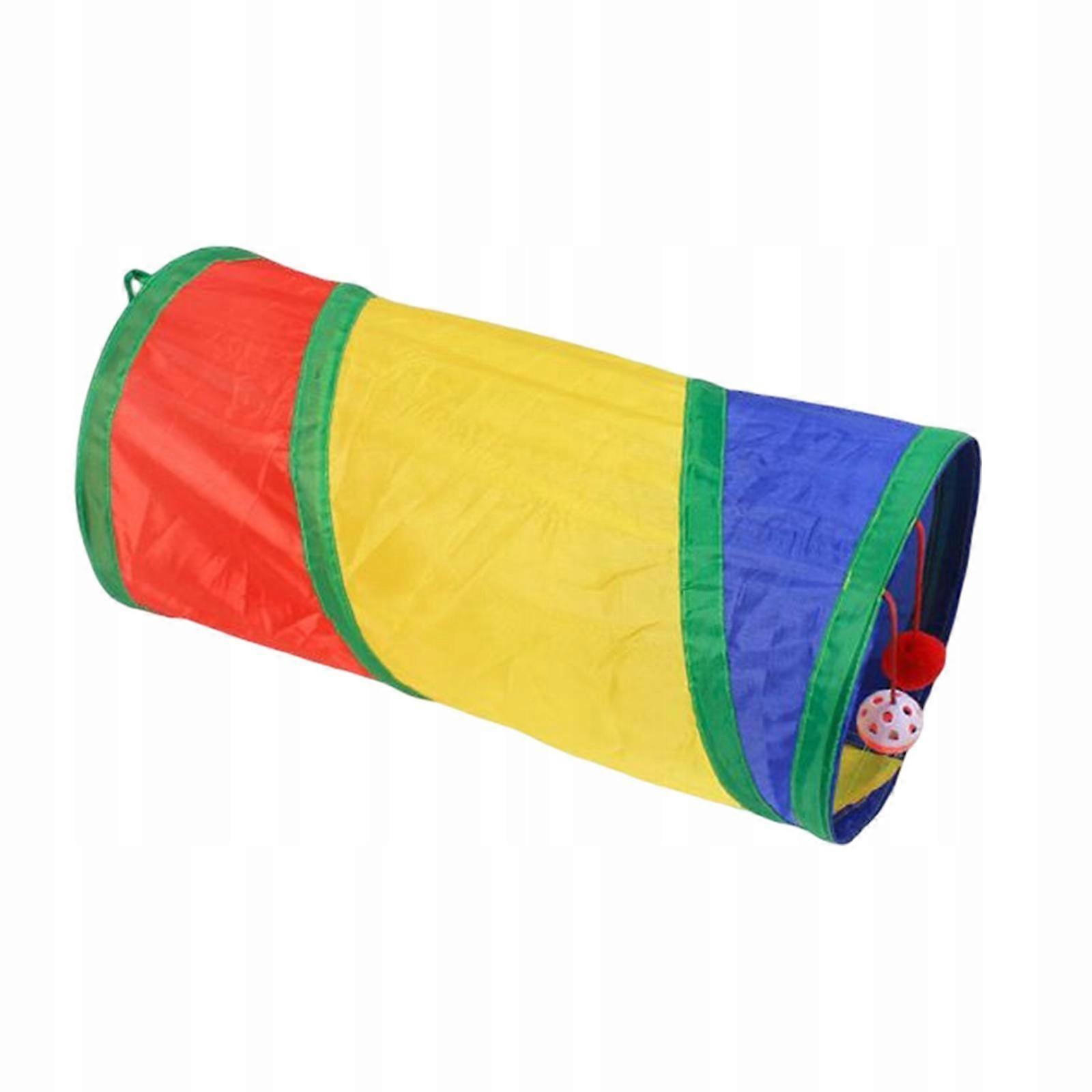 Portable Cat Tunnels Tube Interactive Toys with Hanging Ball