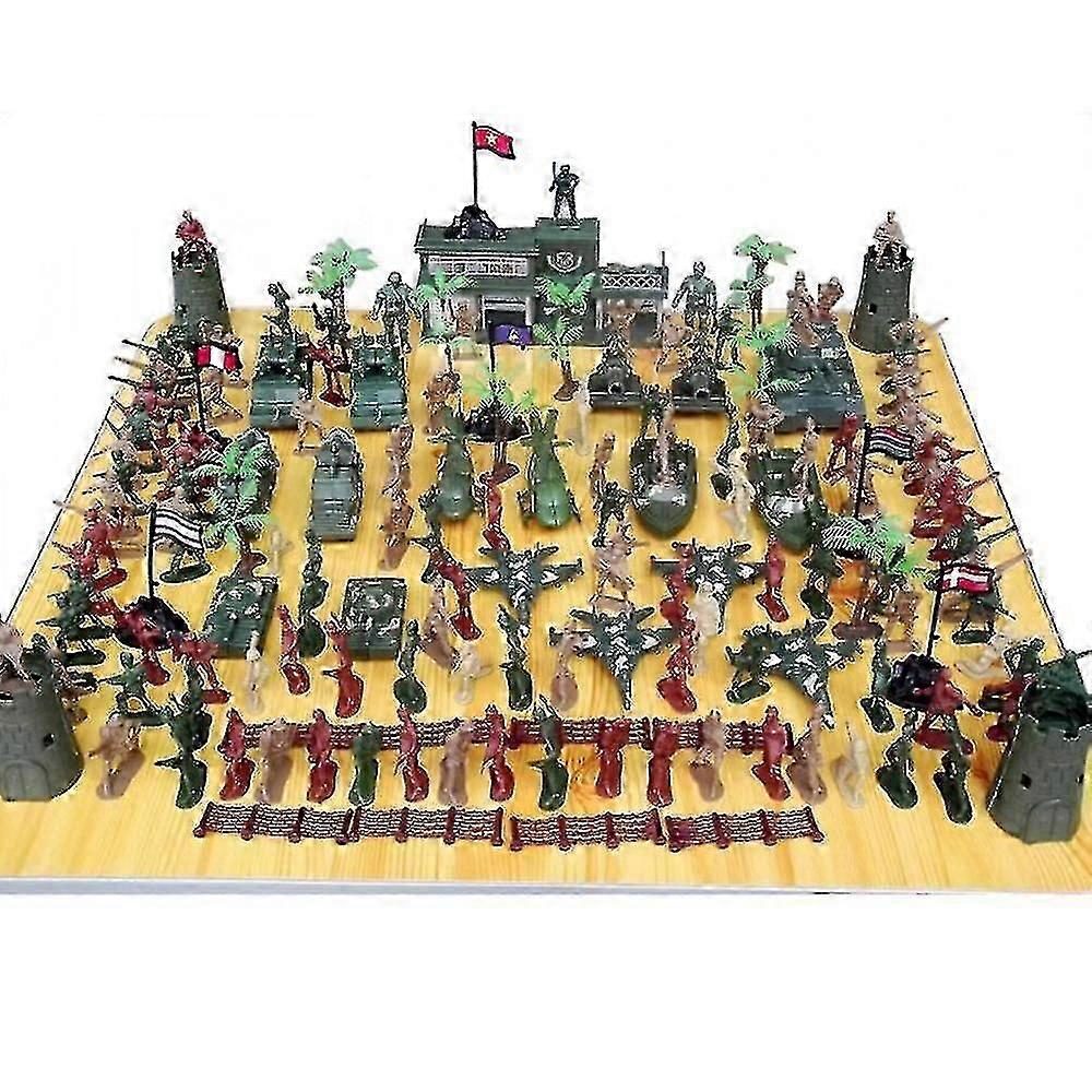 מלחמת העולם השנייה שולחן סצנה מודל חייל צבאי סט