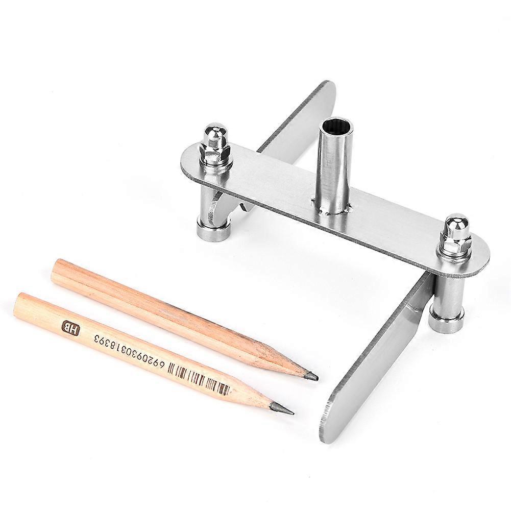MechKit Center Gauge Industrial Marking Gauge, High Hardness Alloy Steel Scriber Centering Tool, 0-60mm Measuring Range, 150mm Length, Hand
