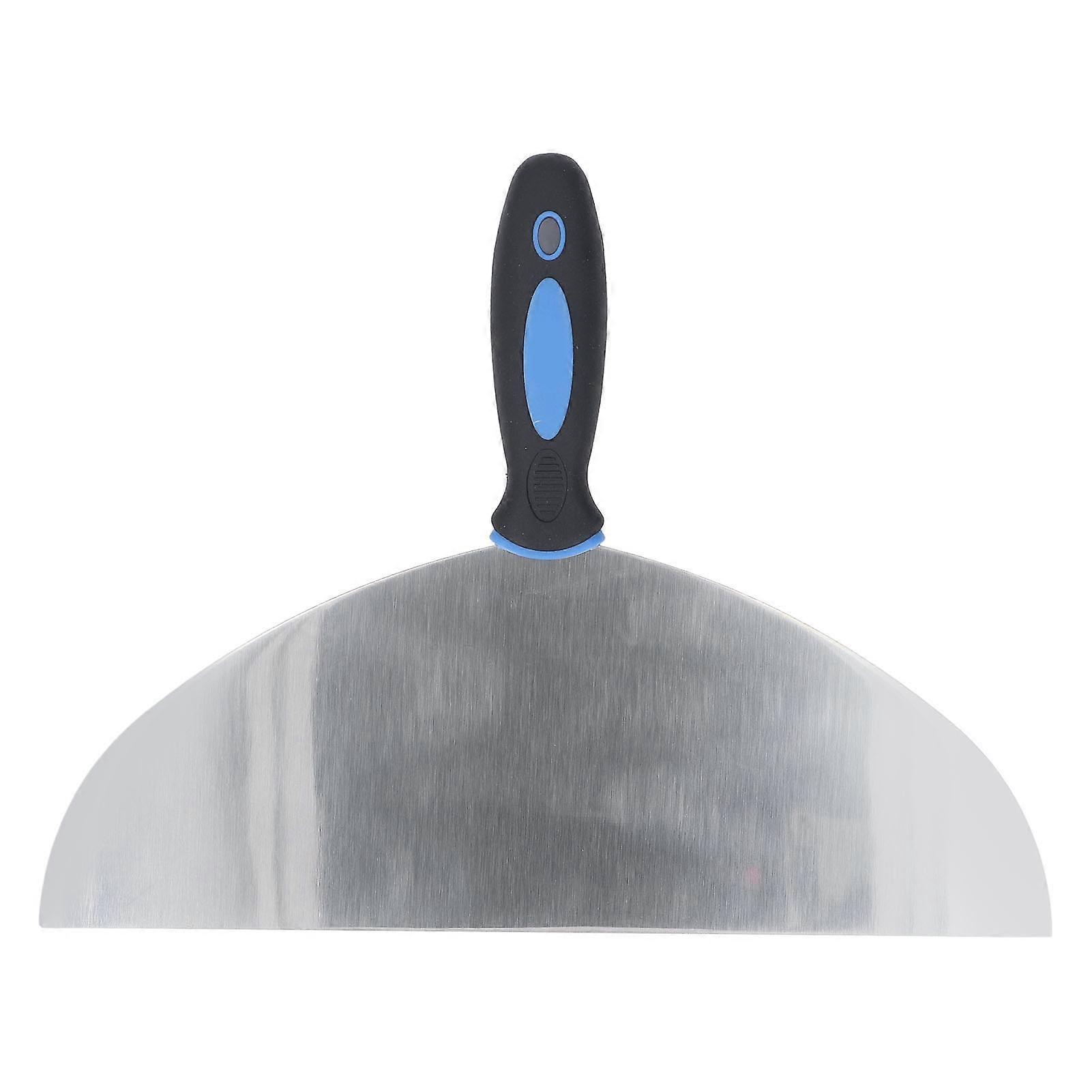 Grattoir de mastic en acier inoxydable Papier peint Décalcomanies de peinture Grattoir de plâtre avec trou de suspension pour la réparation de cloisons sèches 12 pouces