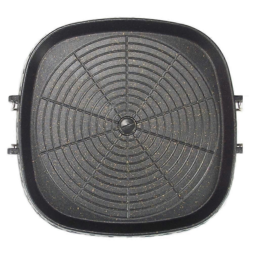Korean Style Square Maifan Coated Surface Non-Stick Non-Smoke Grill Pan for Indoor Outdoor Cooking