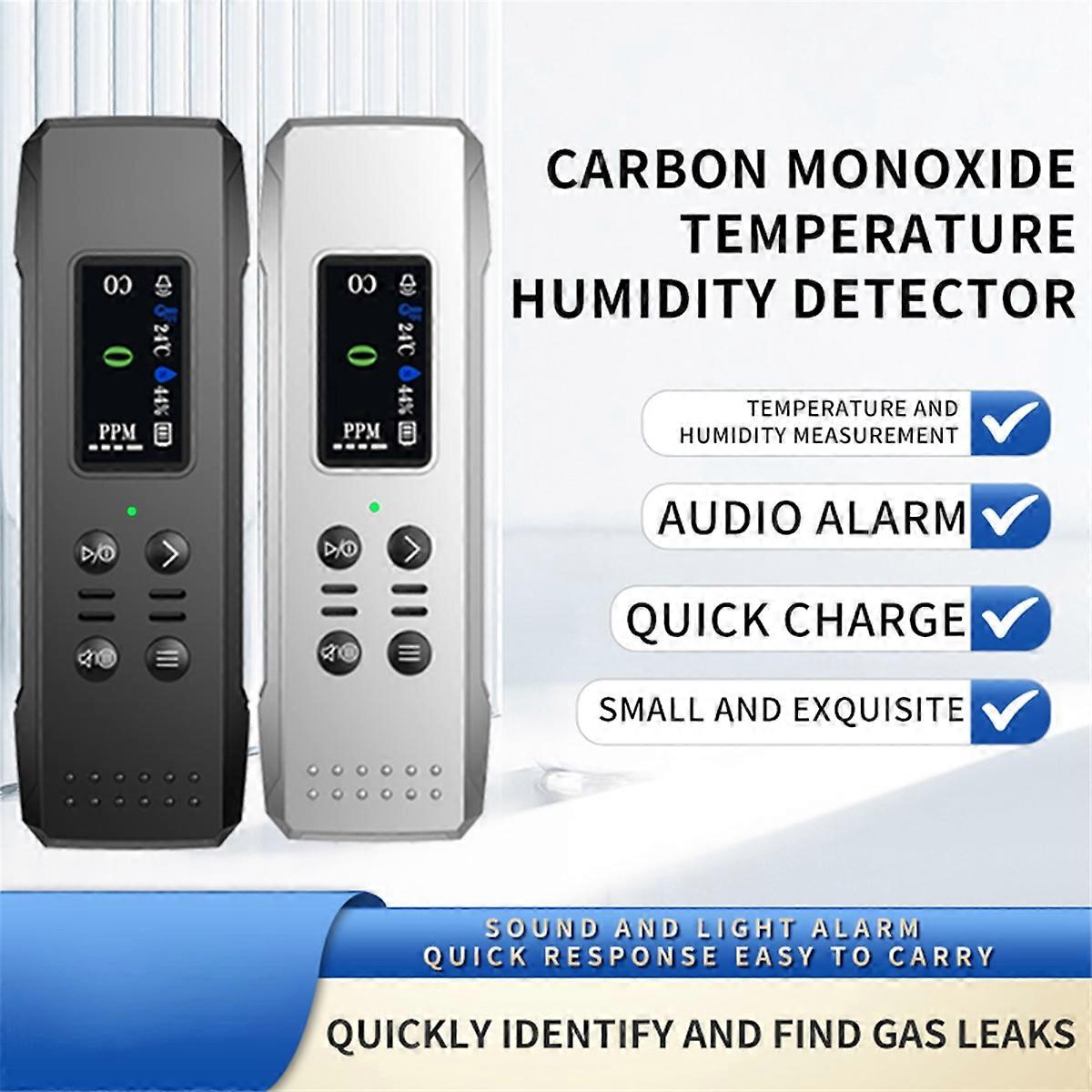 Electrochemical Sensor CO Tester LCD Screen PPM Detector Black