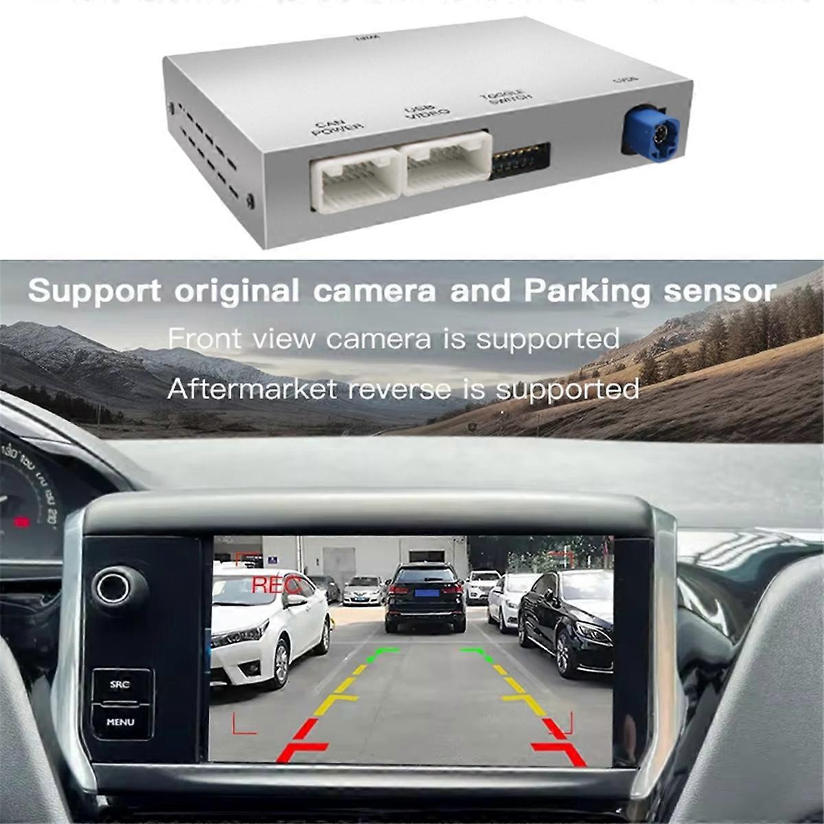 Car Wireless Carplay Android Auto Decoder Box for Peugeot Citroen 408 ...