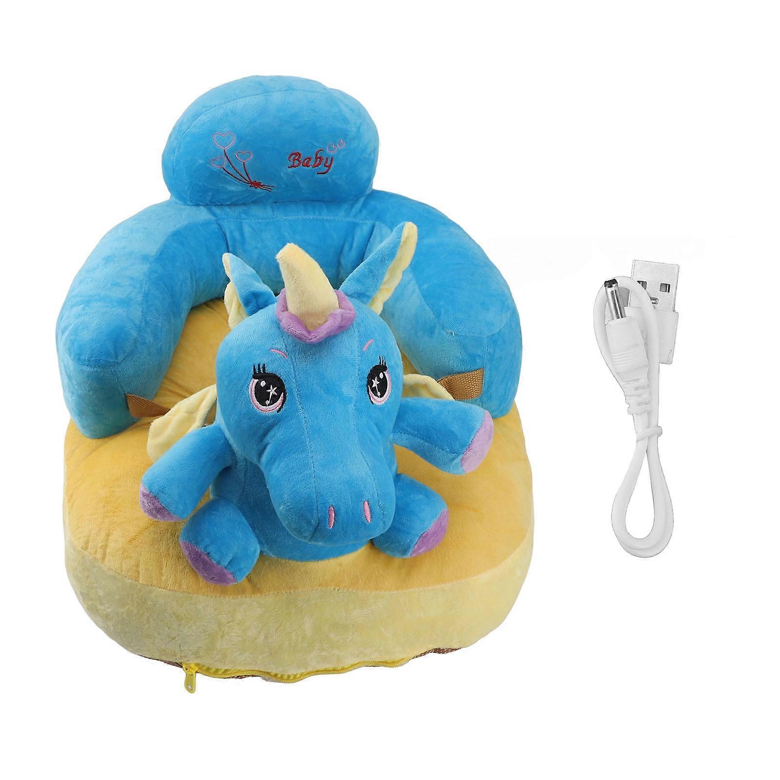 Baby Support Seat Sofa Soft Plush Comfortable Adjustable Angle Bluetooth Function Baby Sitting Support for Indoor