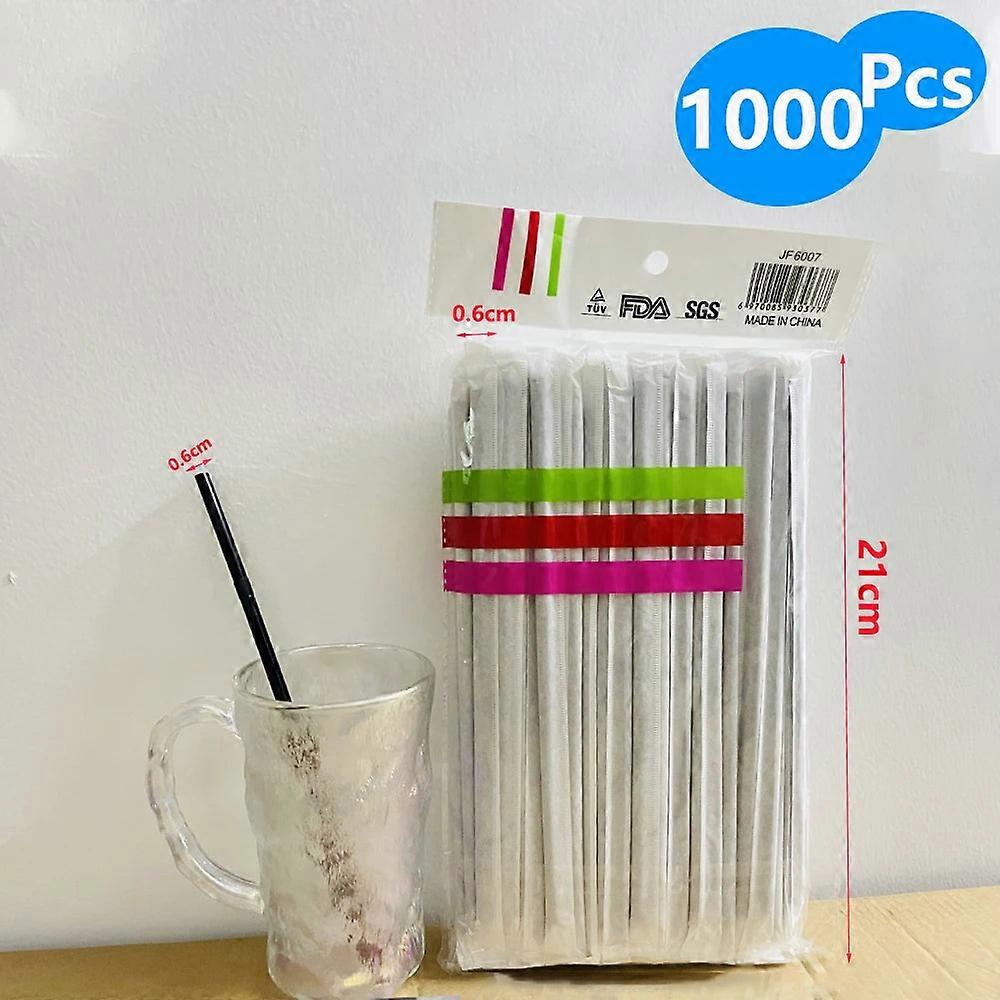 Black Paper Straws Bulk Pack, Eco-friendly Party Supplies (50-1500)