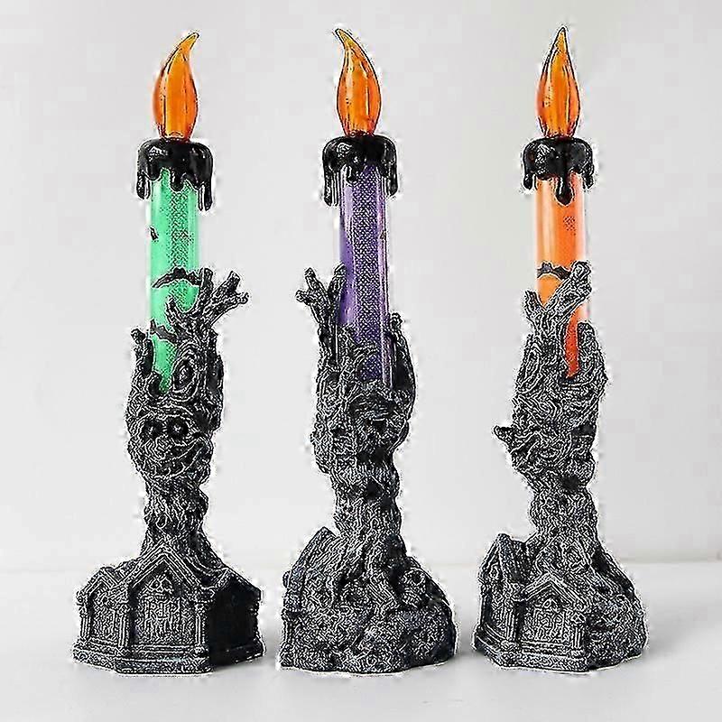 LED Electronic Candle Lights Halloween Decor lights Skull Pumpkin Lights Props