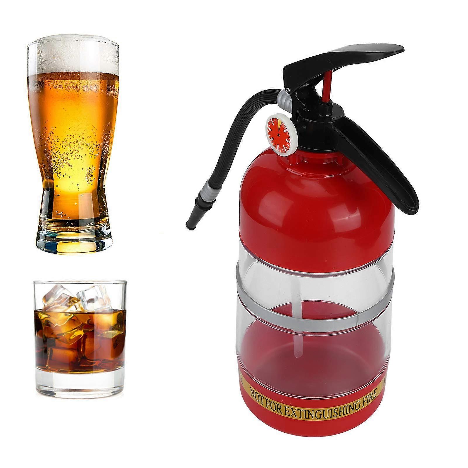 2L Liquor Dispenser Acrylic Fire Extinguisher Bottle Stylish Container for Home Bar and Events