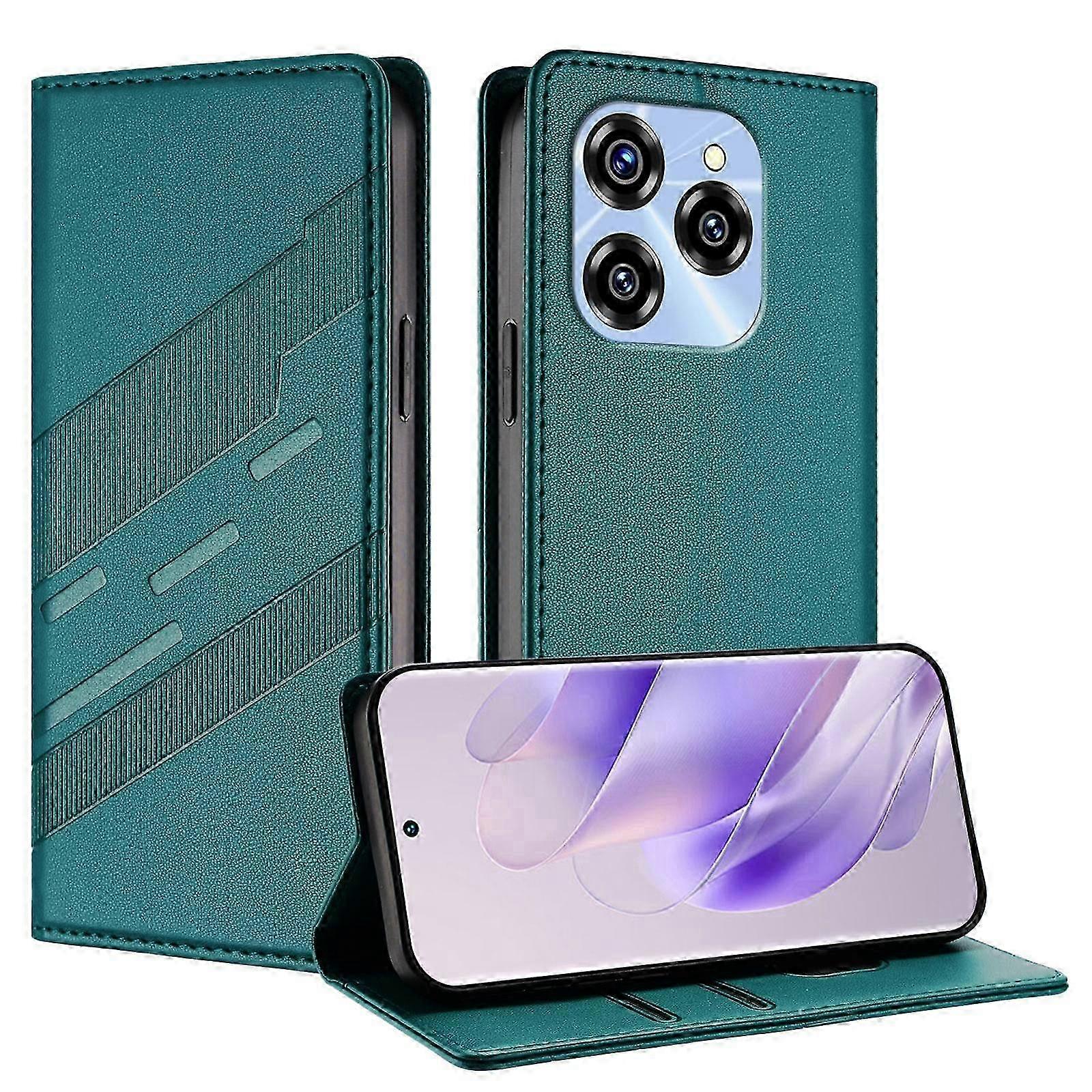 Retro Leather Phone Case with Multi-functional Features by Emed