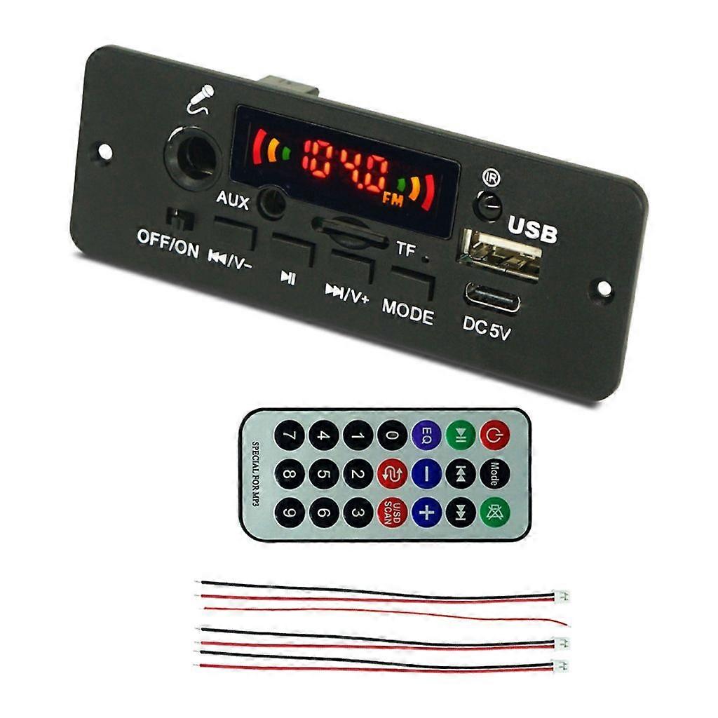 2x5W مكبرات الصوت مشغل MP3 وحدة بلوتوث متوافقة مع 5.0 فك التشفير المجلس
