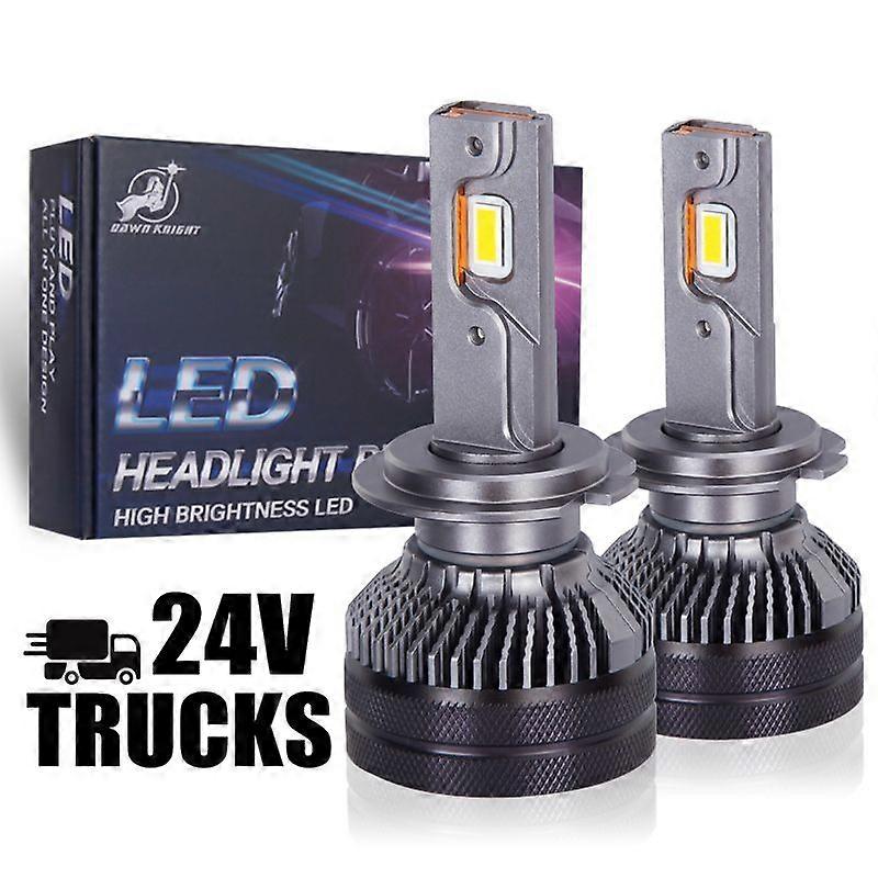 2 stk K5C 24V H7 H4 H1 LED Lastebil Lyspære H11 4300K 6000K 110W 24V Led Frontlys Lampe For Lastebil