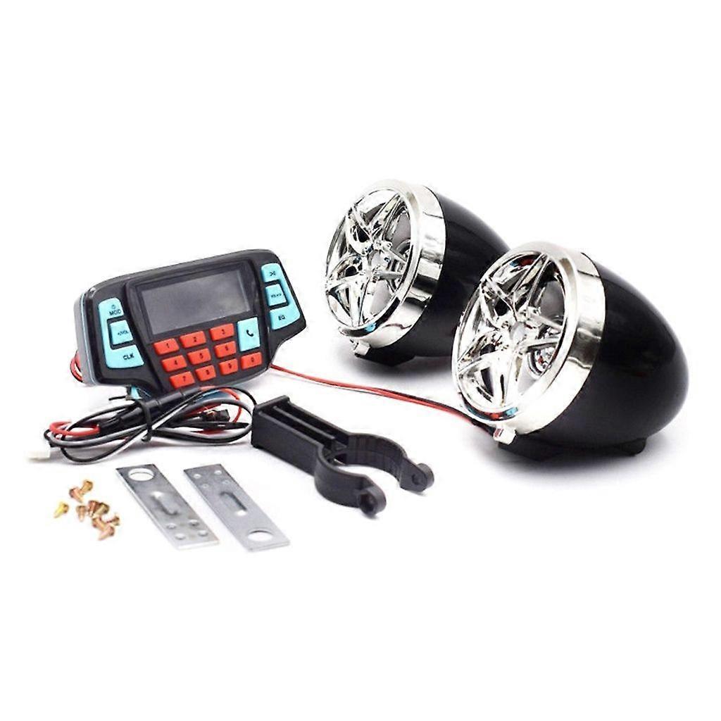 Waterproof Bluetooth-compatible Motorcycle Audio Radio System Stereo Speakers