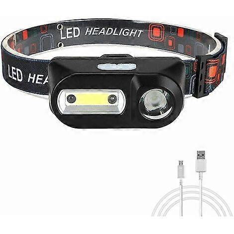 2025 Latest Model  Sensor Headlamp, USB Recrgeable Camping Headlamp Dual Light