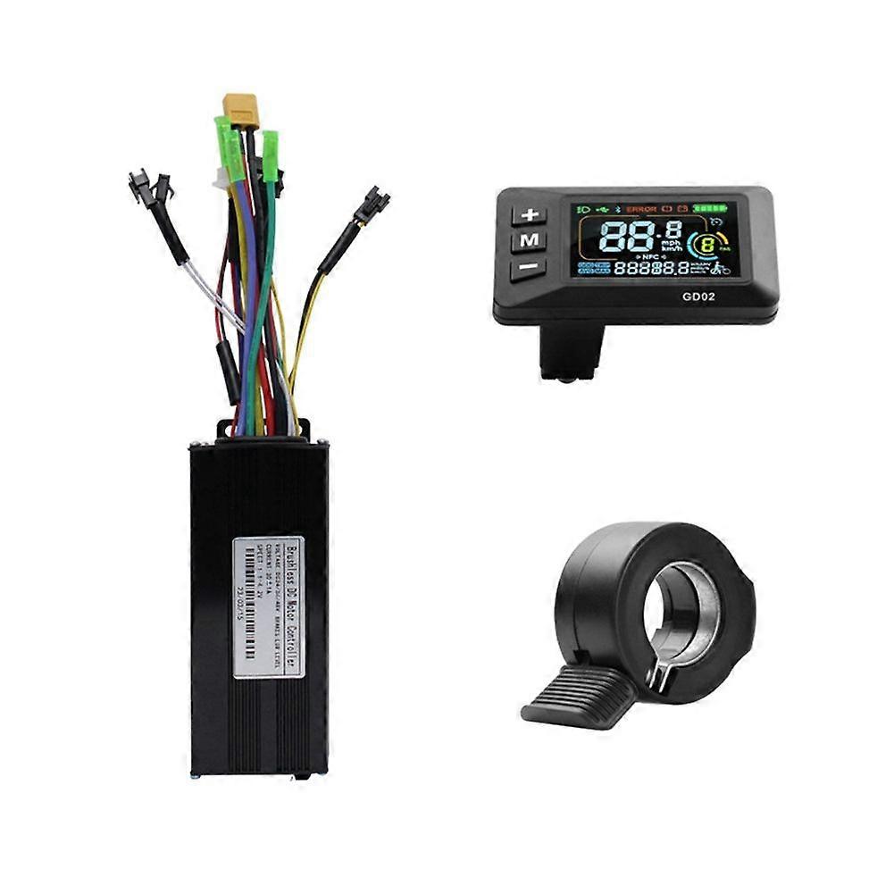 24V 36V 48V 30A Brushless Controller GD02 Meter LCD Display+130X Throttle Kit for Electric Scooter