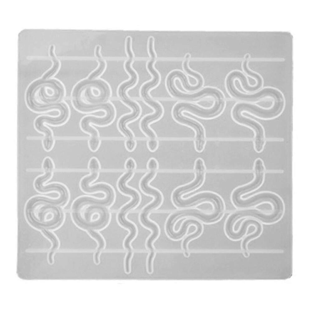 Snake Shape Earring Mold Creative Delicate Earring Craft Decor Snake Diy Mold