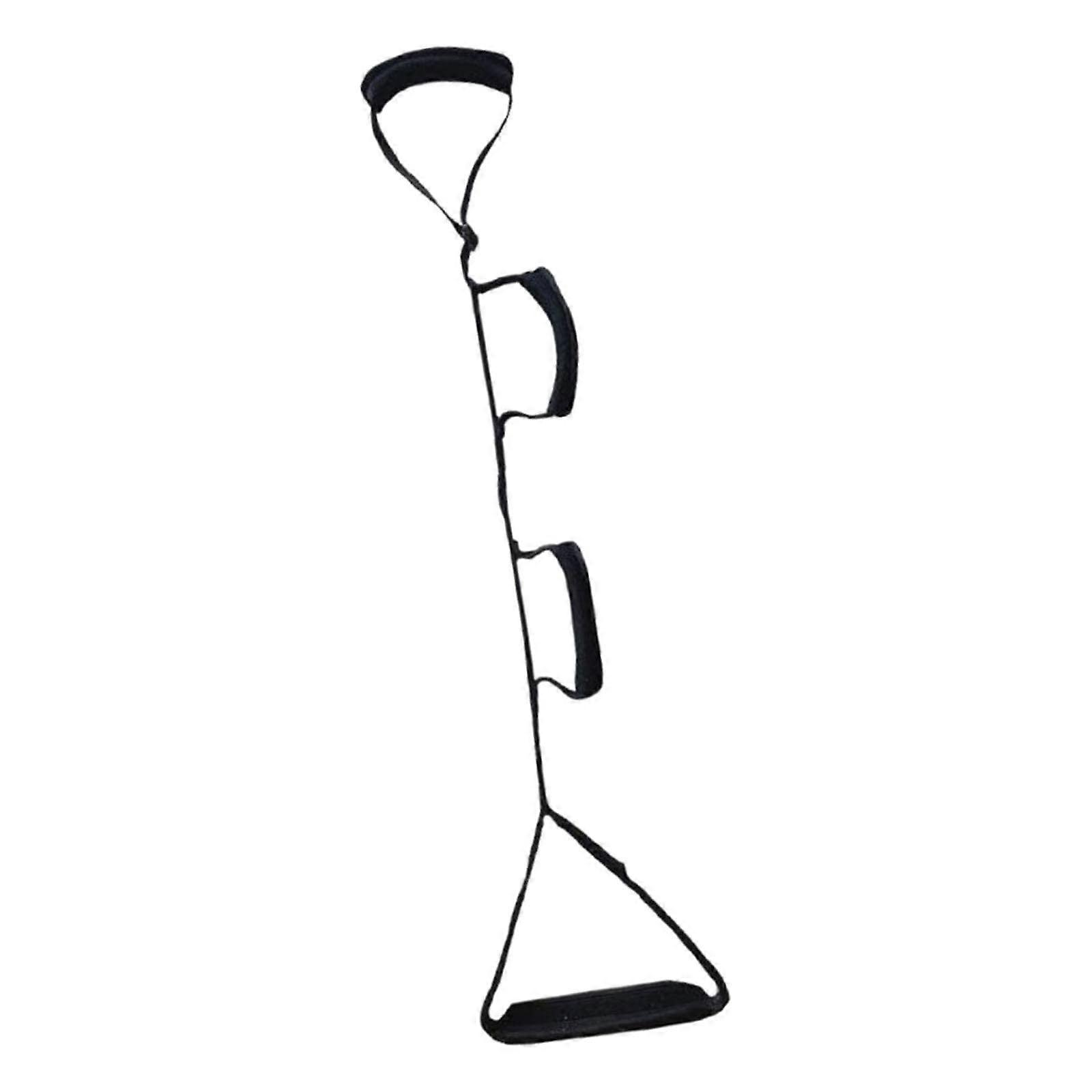 Leg Lifter Strap Multi Loop Adjustable Nylon Webbing with Hand Grips for Seniors and Disabled Individuals