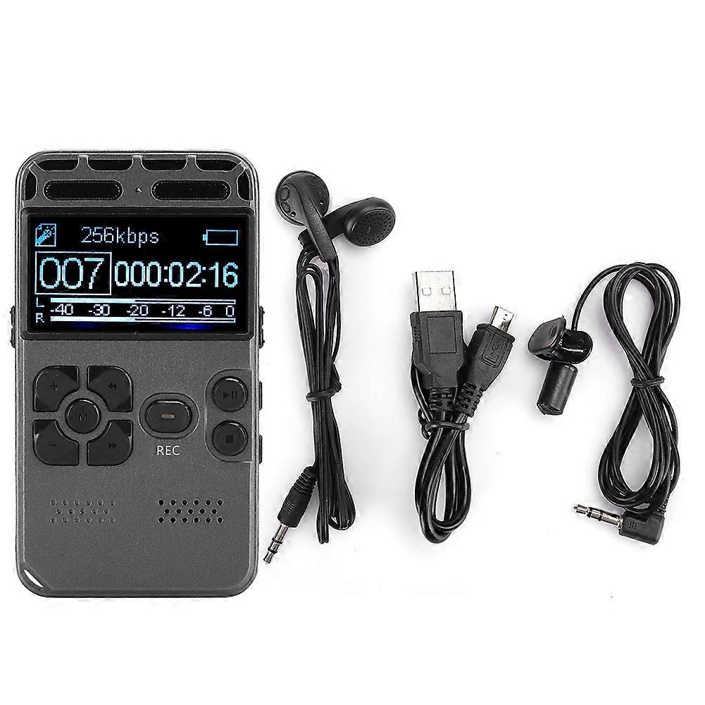 8GB Digital LED Voice Recorder Audio Noise Reduction 64G Expansion Voice Recording Device