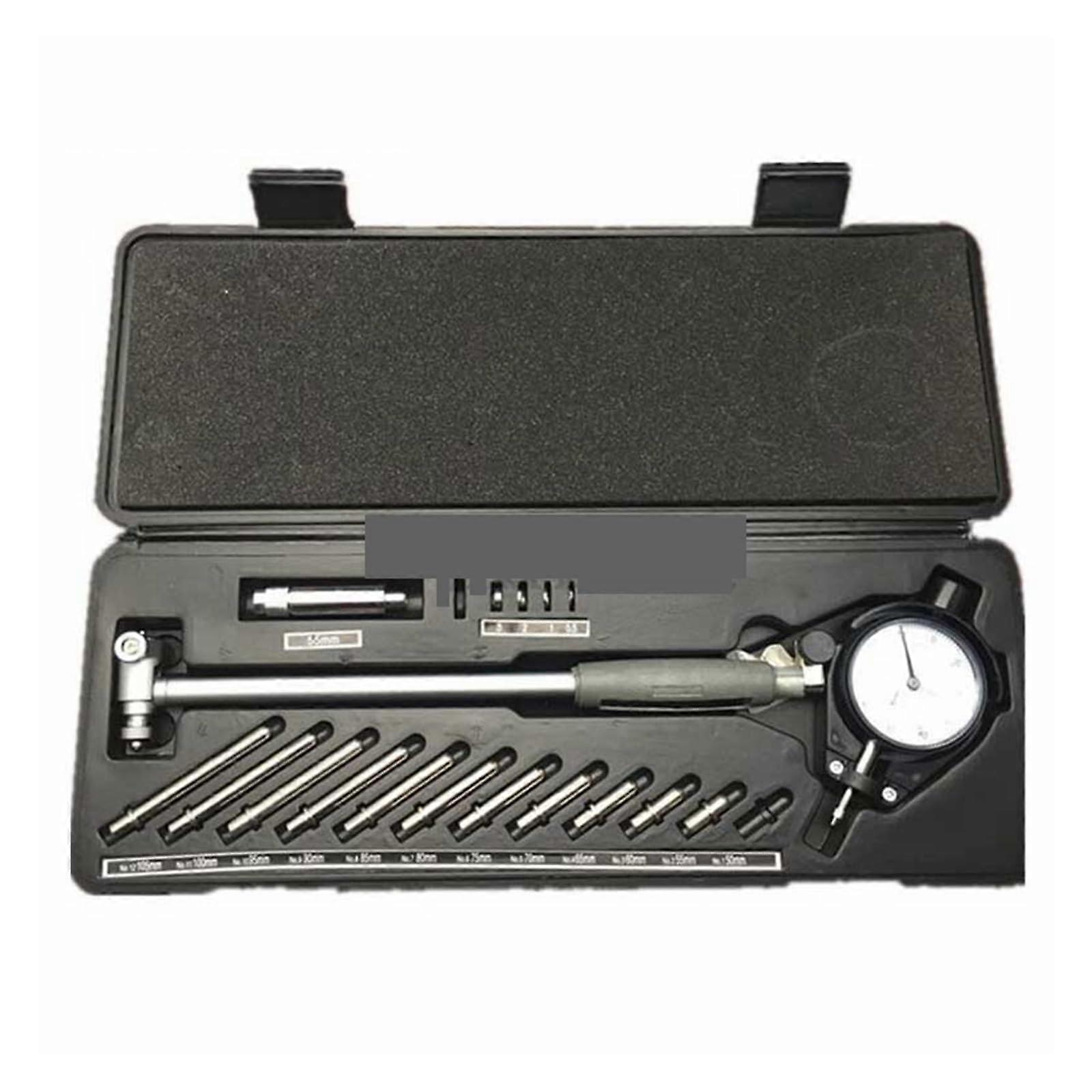 Dial Bore Gauge Center Ring Indicator Micrometer 10-160mm with 0.01mm Precision for Measuring Tools (Black, 35-50mm)