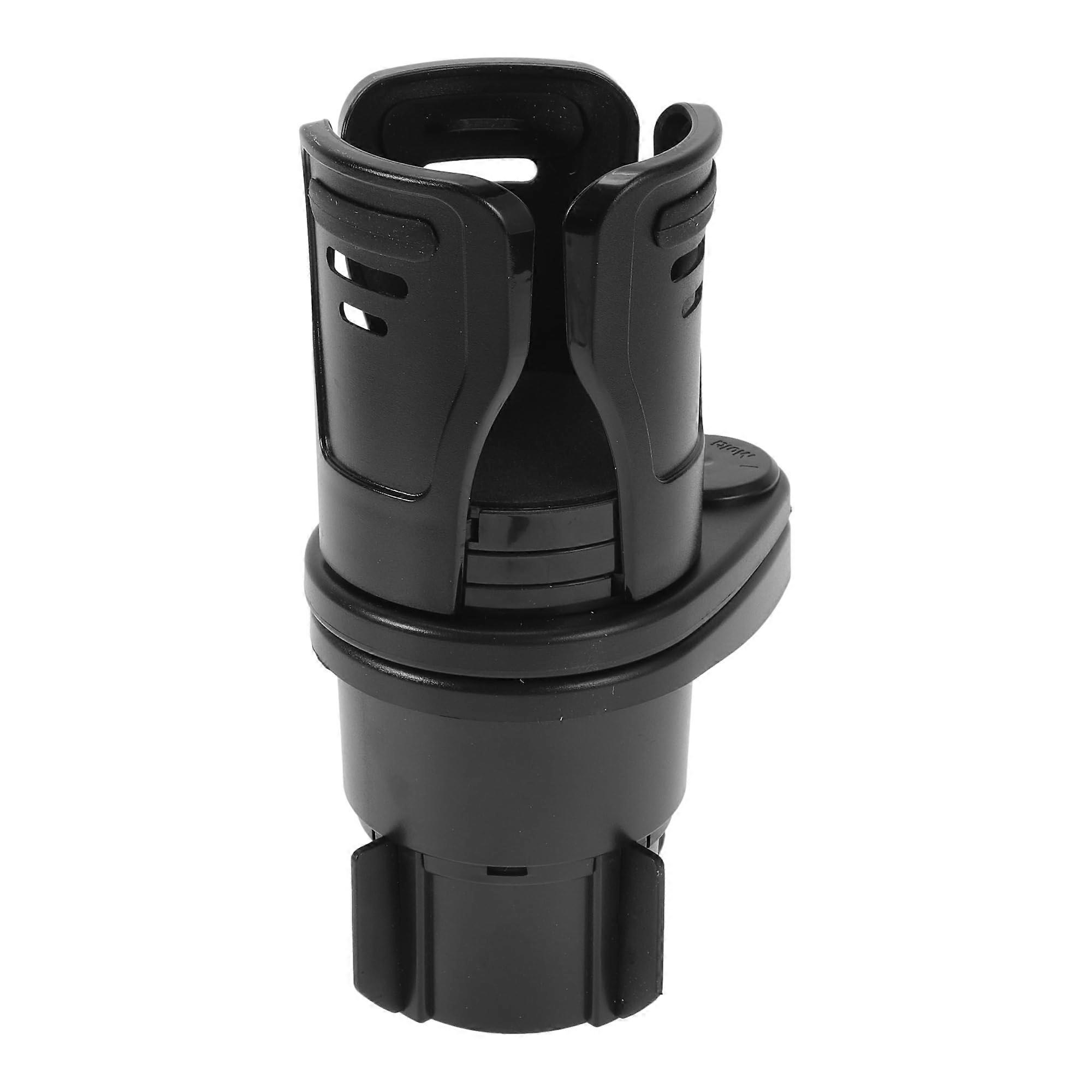 1 Pcs for Most Vehicles 2 in 1 Car Cup Holder 360° Rotating Additional Cup Holder Extender 192x80x84mm Matte Black ABS