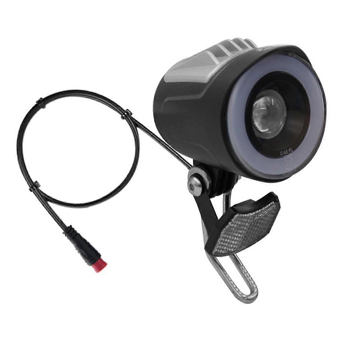 QD228 LED Headlight Electric Bicycle Scooter Waterproof Connector Front Light with Horn Accessories