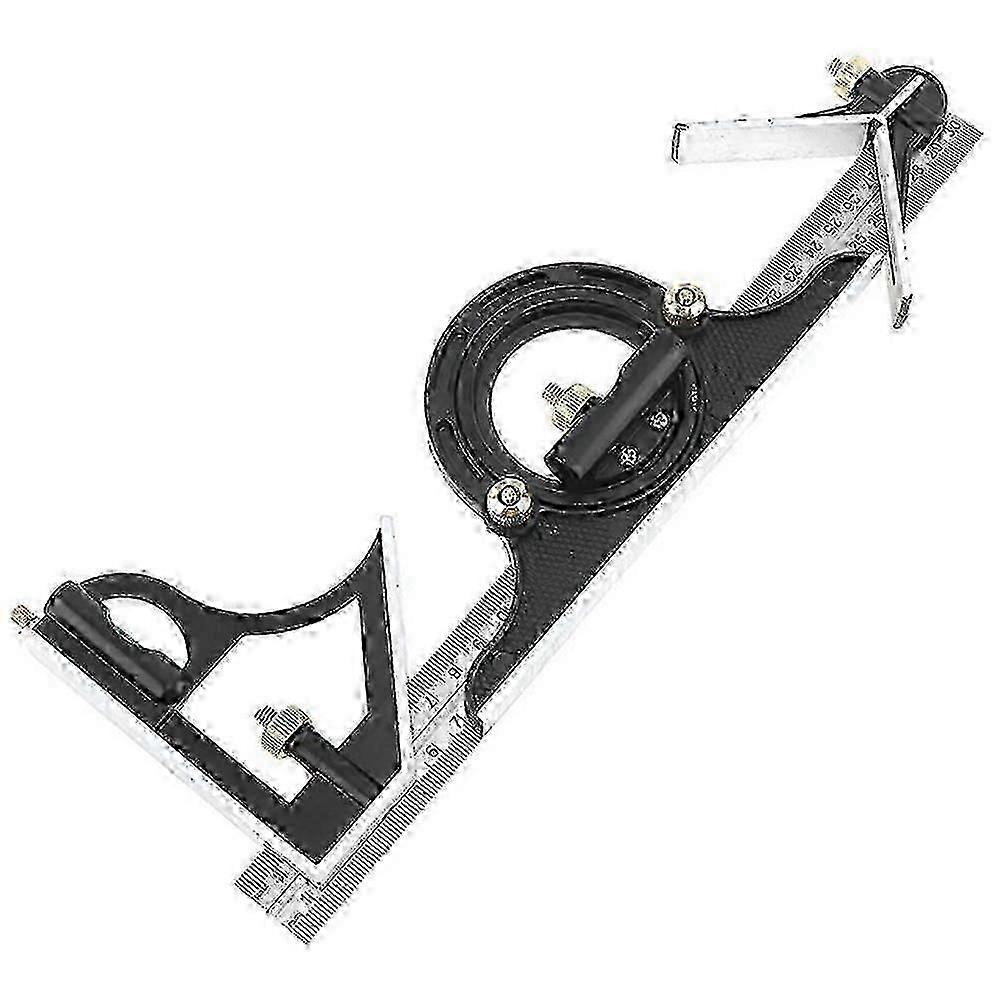 300mm Multi-Function Protractor Combination Square Stainless Steel Ruler for Carpenter Measuring Tools