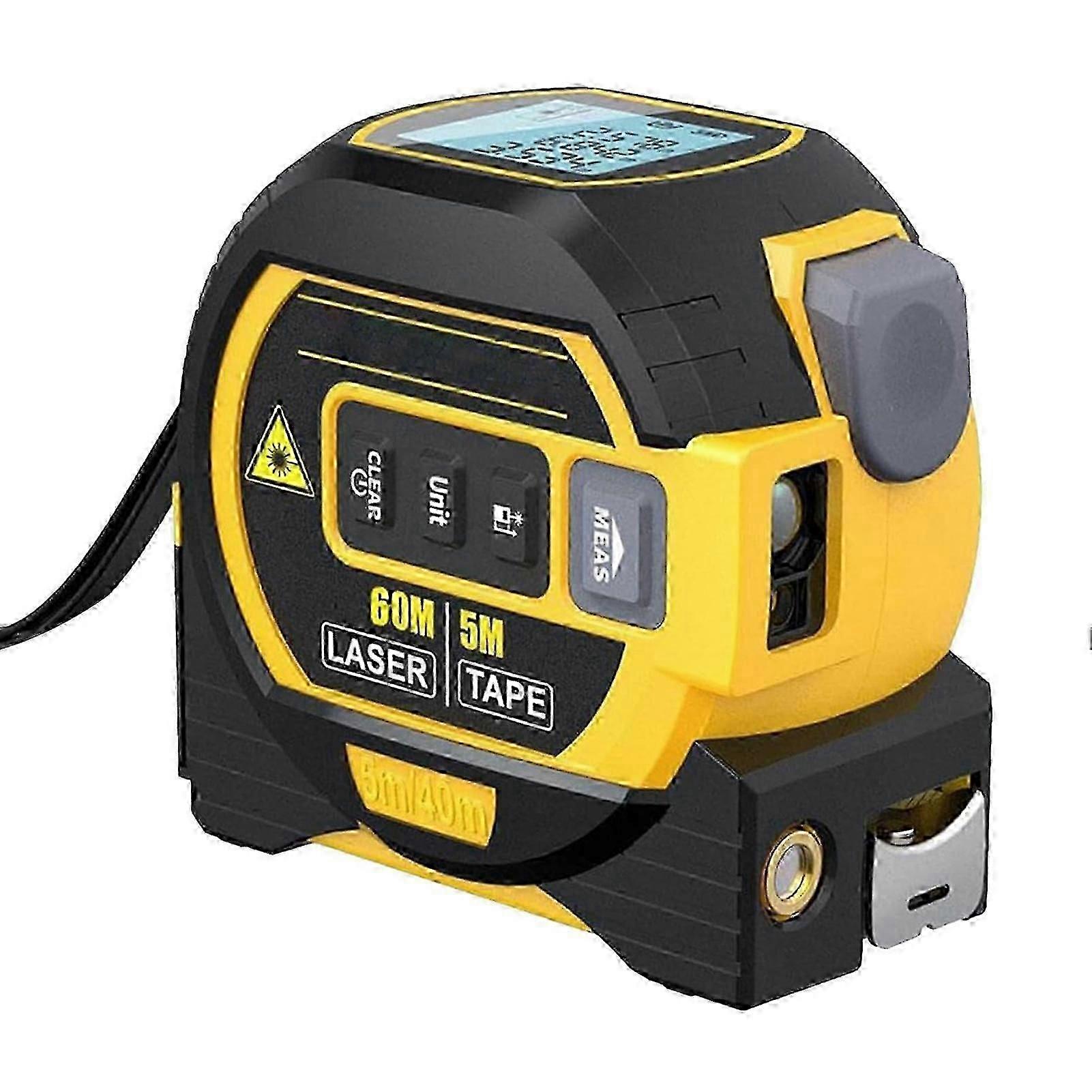 L'onnipotente righello 3 in 1 laser Metro a nastro 5m Righello a nastro laser da 40 m Metro a nastro digitale elettronico