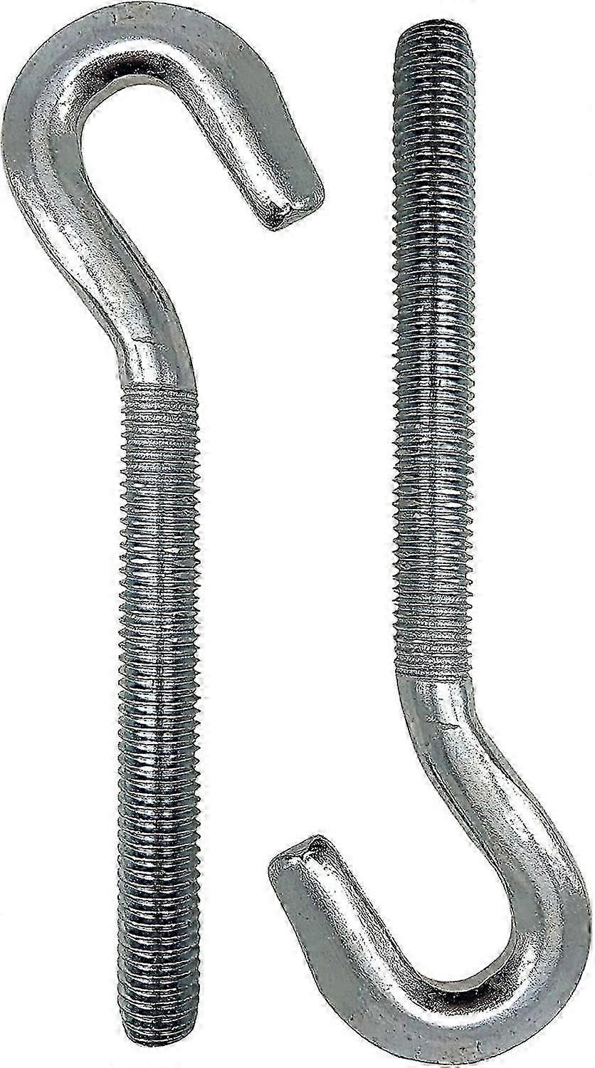 Hook Bolt M10 Hook Screw - Wire Length: 70 mm - Pack 2 - Ideal for Fixing and Hanging - Use: Chemical Sealing, Ceiling Fixing, Tent, Banner