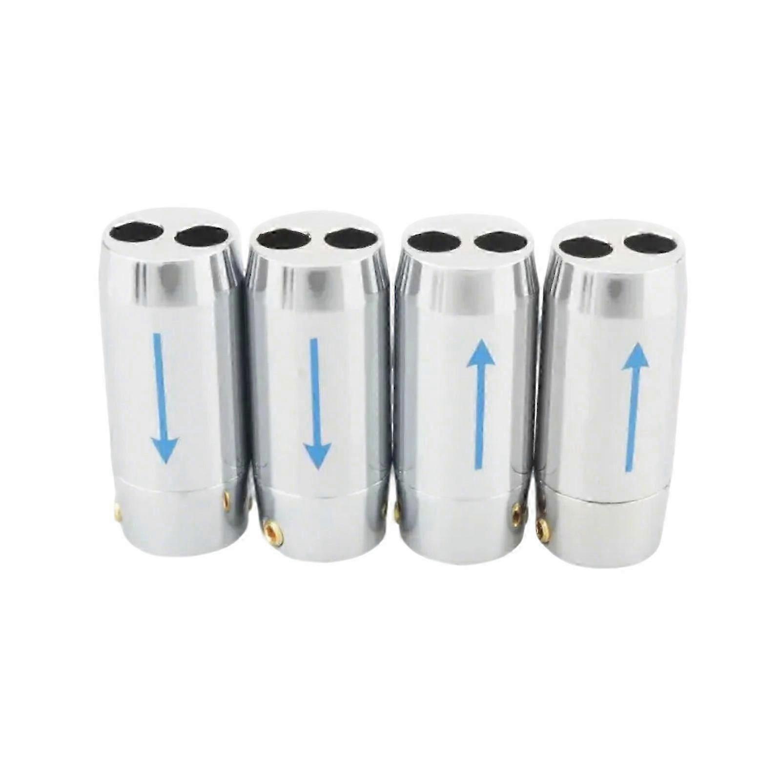 4Pcs HiFi Sound Aluminum Speaker Banana Plug Cable Wire Splitter Y Pant Boot Speaker Line Splitter Adapter Sleeve