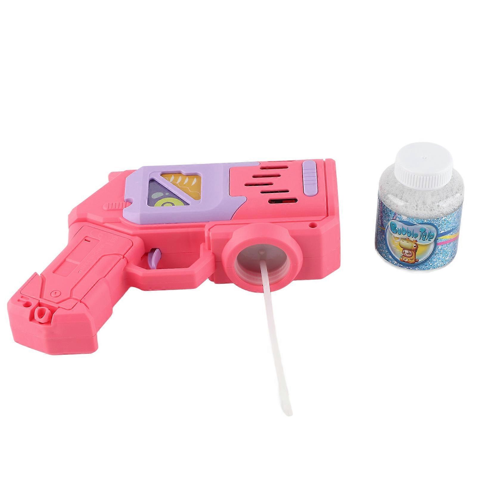 Soap Machine Toy Automatic LED Lightning 10 Holes Leakproof Powerful Motor Maker with Bubble Liquid