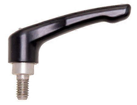 KHF-700 Threaded-Stud Zinc-Plated Adjustable Handle, 65mm Long, M8 x 1.25 Thread, 50mm Thread