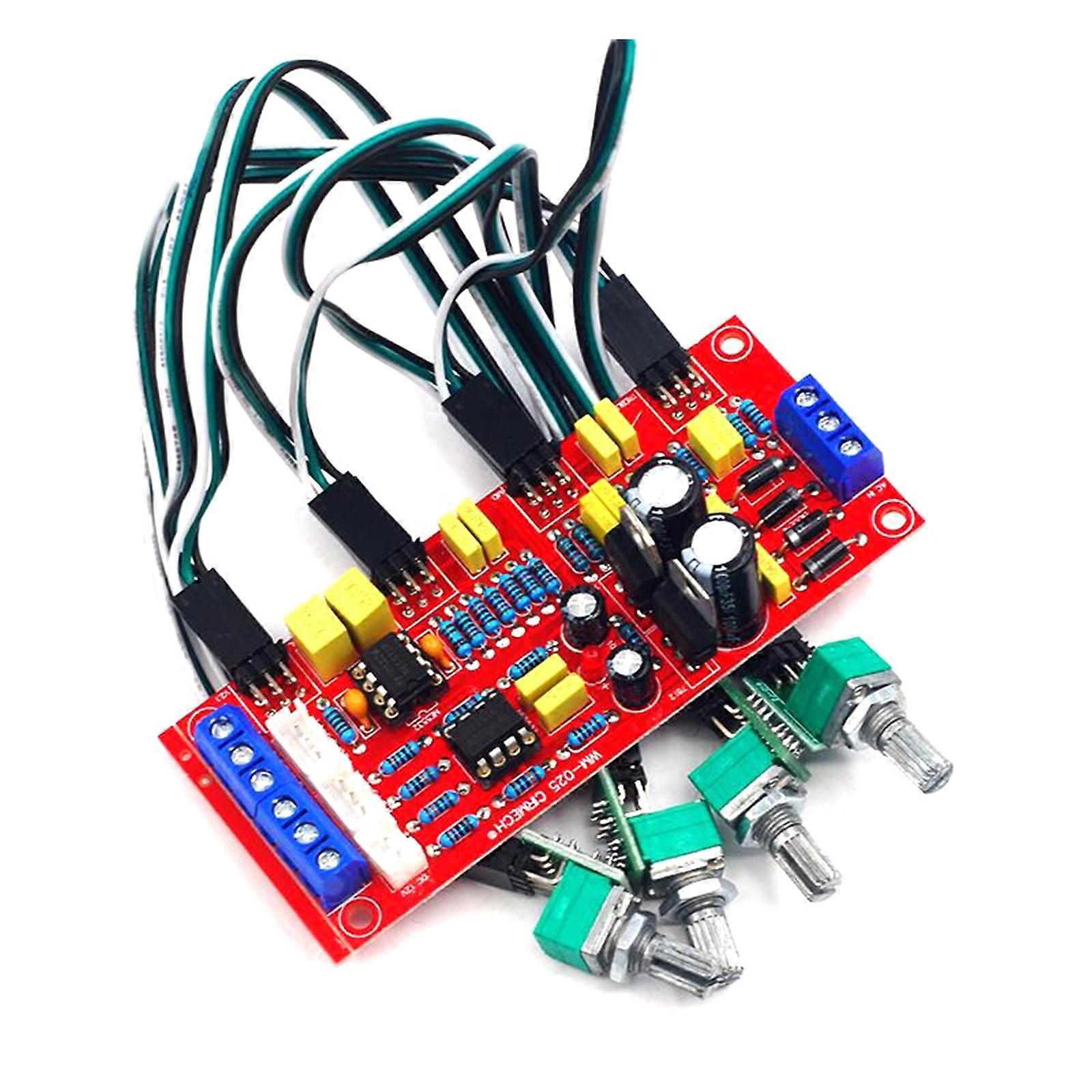 Tone Control Board NE5532 Tone Preamp Module Preamplifier Featuring Adjustable Highs Mids And Lows