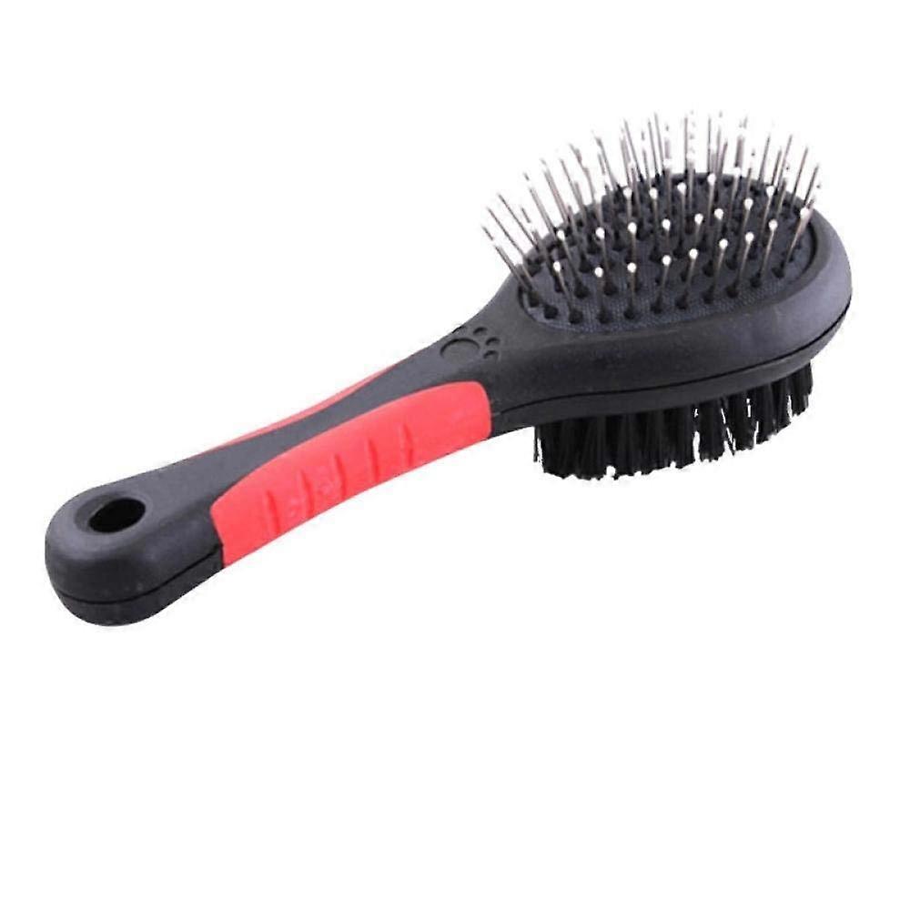 Pet Comb Professional Double-Sided Pin And Bristle Grooming Tool For Dogs And Cats Size L 22 X 6.5 Cm 1 Pc