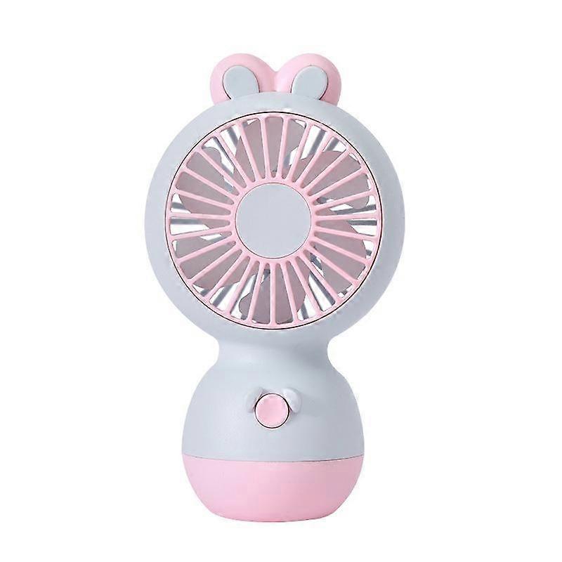 Cute Cartoon Rabbit Desktop Fan Handheld Rechargeable Fan