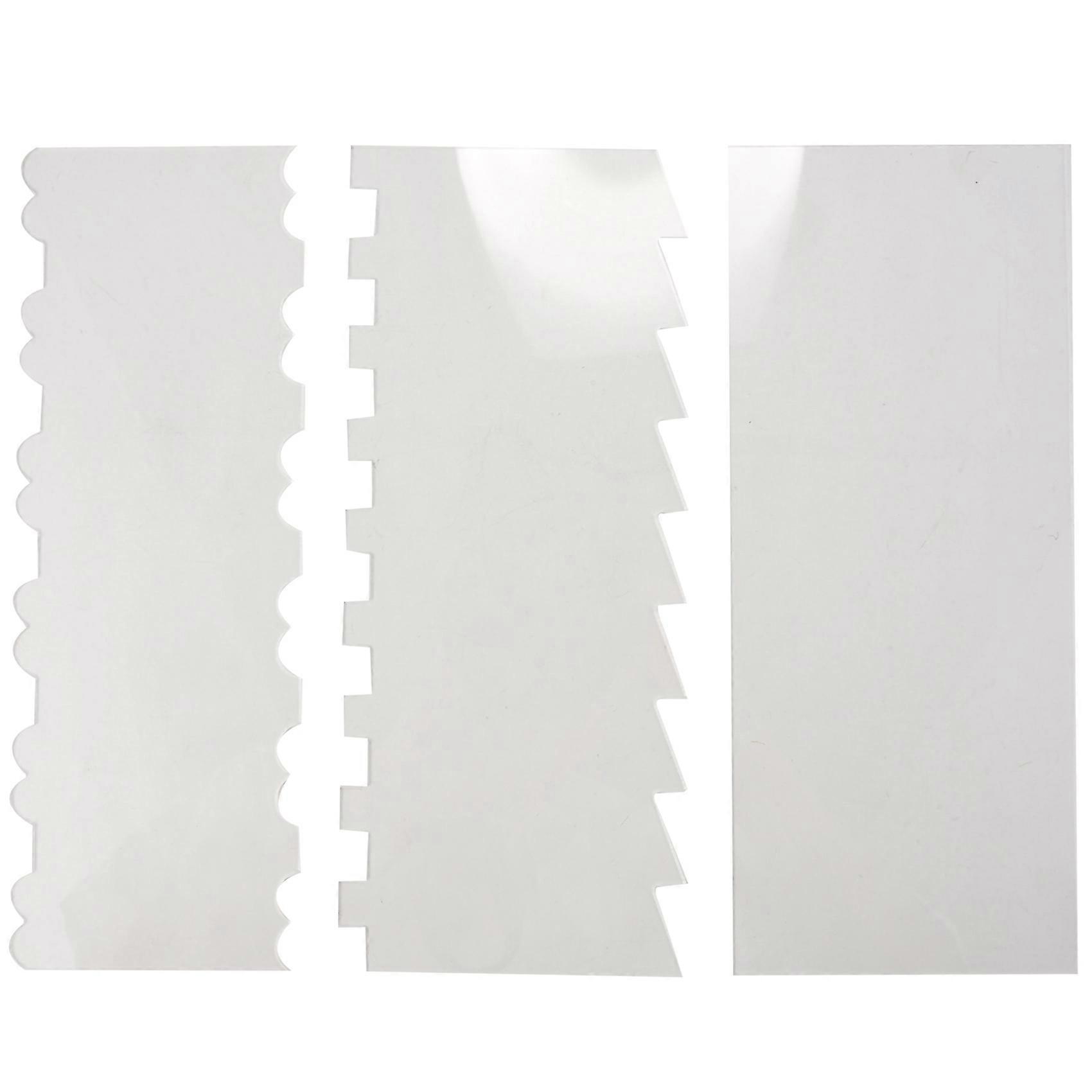 6 Pieces Acrylic Cake Scraper Cake Edge Smoother Tool