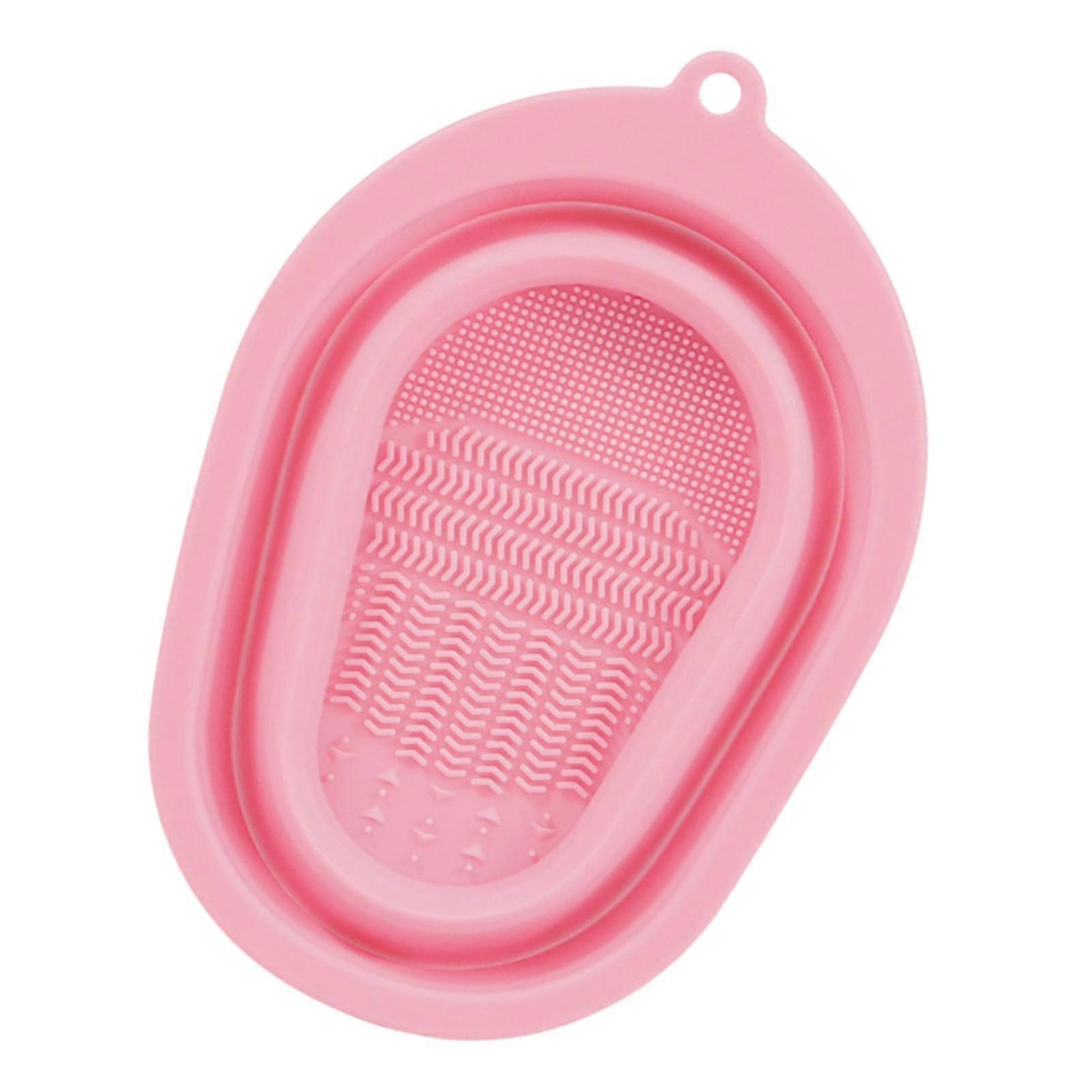 Brush Cleaning Gel Mat Scrubber Washing Tool Compact for