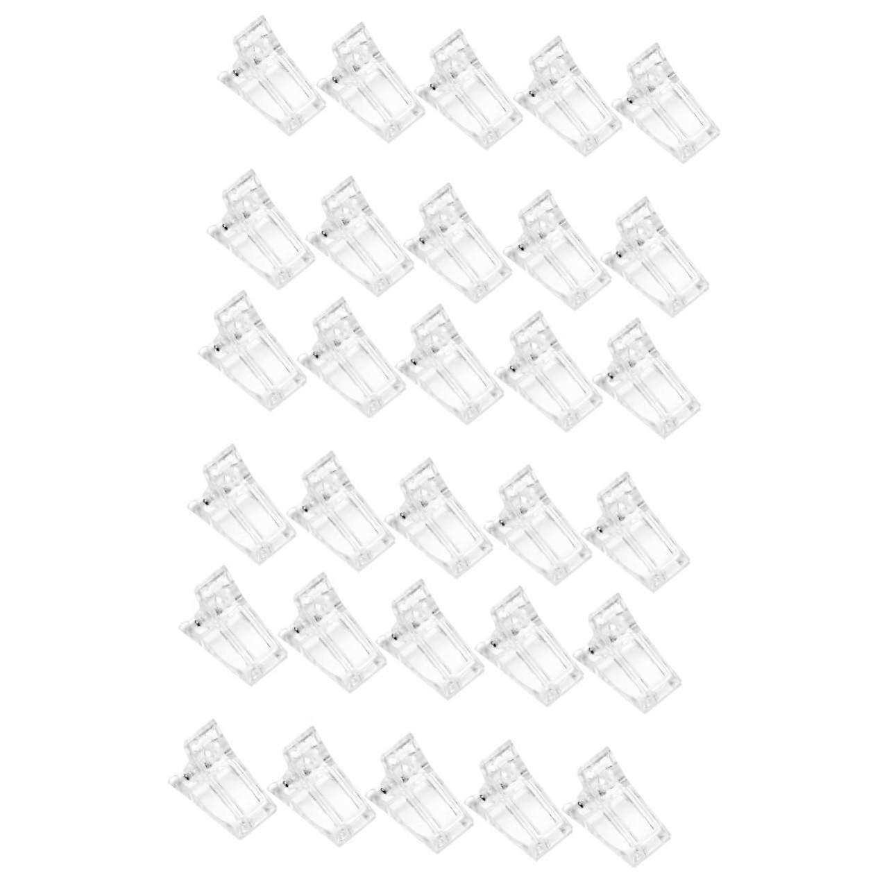Gel Nail Tips Clip Clamp - 3 Sets of 10pcs Nail Extension Tools for Easy DIY Use in Salon and Home Applications