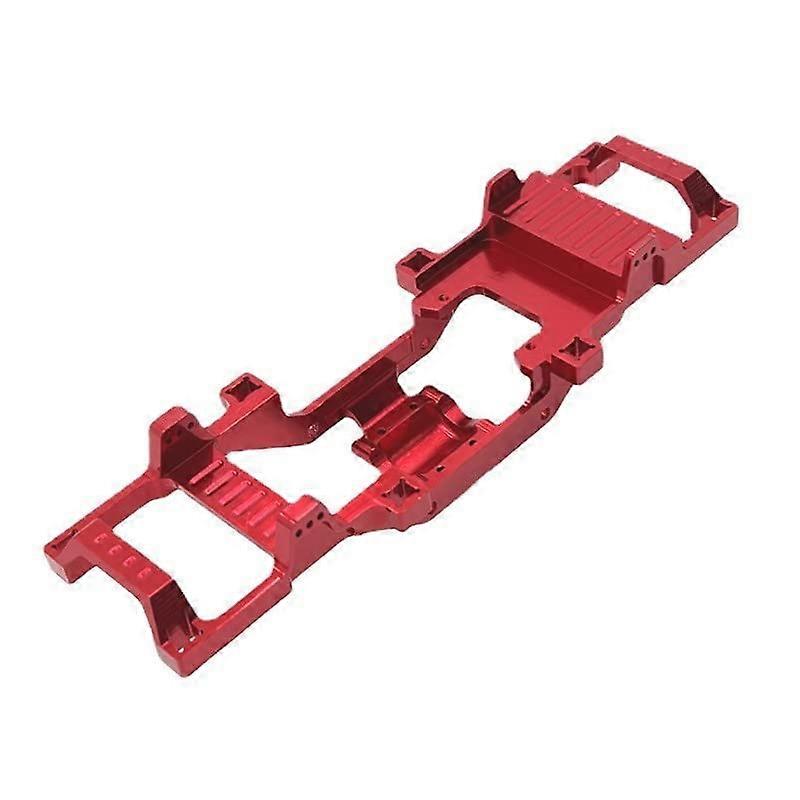 RC Chassis Frame, Aluminum Alloy RC Car Chassis Body kit for FMS 1/24 Power WAGON FCX24 RC Upgrade Parts (red)