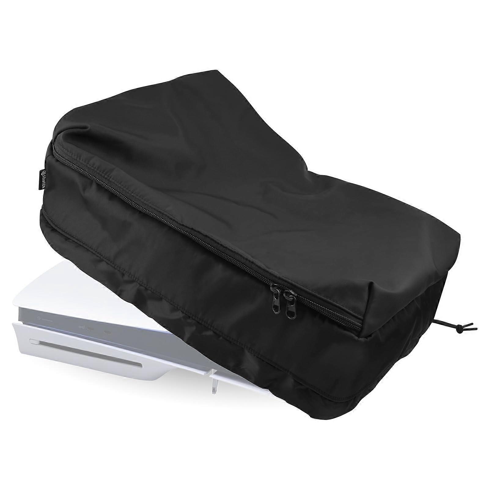 Dust Cover Nylon Protector for PS5 Slim Console Disc Digital Edition and Controllers Black