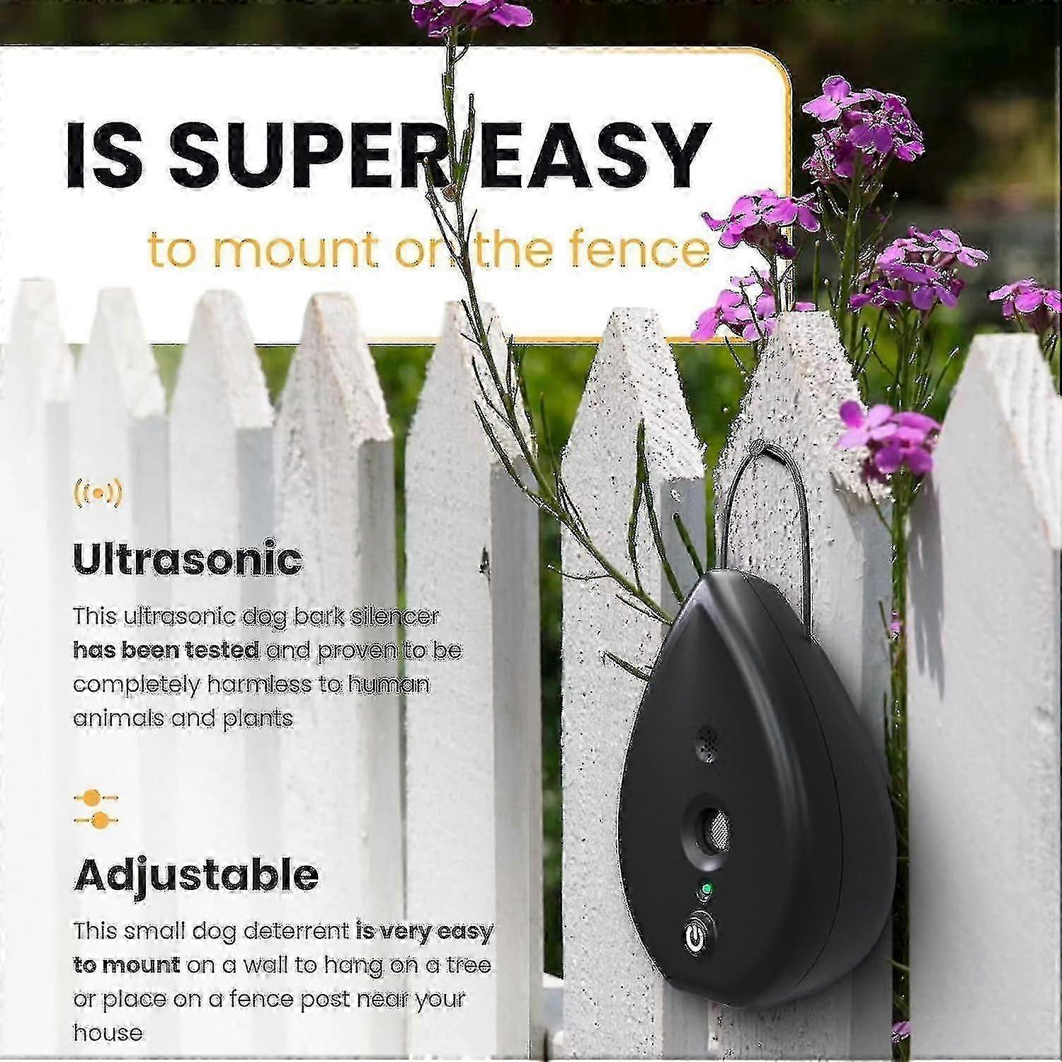 2024 Anti Bark Device And 75 Feet Neighbor Dog Silencer - 3 Level Bark Box Anti Bark Device, Bark Stop Devices Ultrasonic Dog Bark