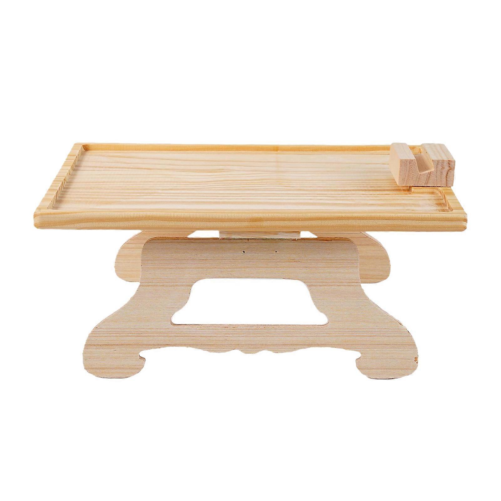 Sofa Tray Table Sofa Armrest Clip-On Tray Wooden Sofa Tray Practical TV Snack Tray For Remote Control Coffee Snacks
