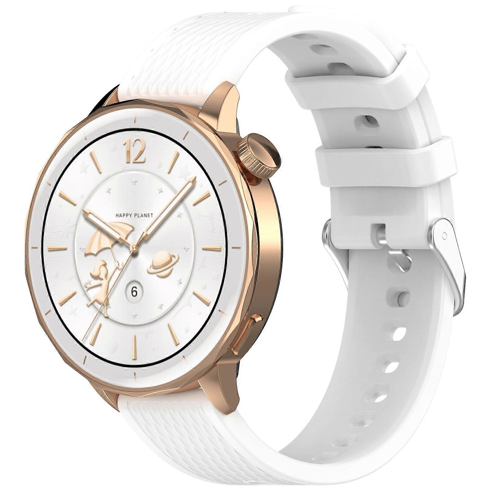 18mm Rhombus Texture Quick Release Buckle Silicone Watch Band